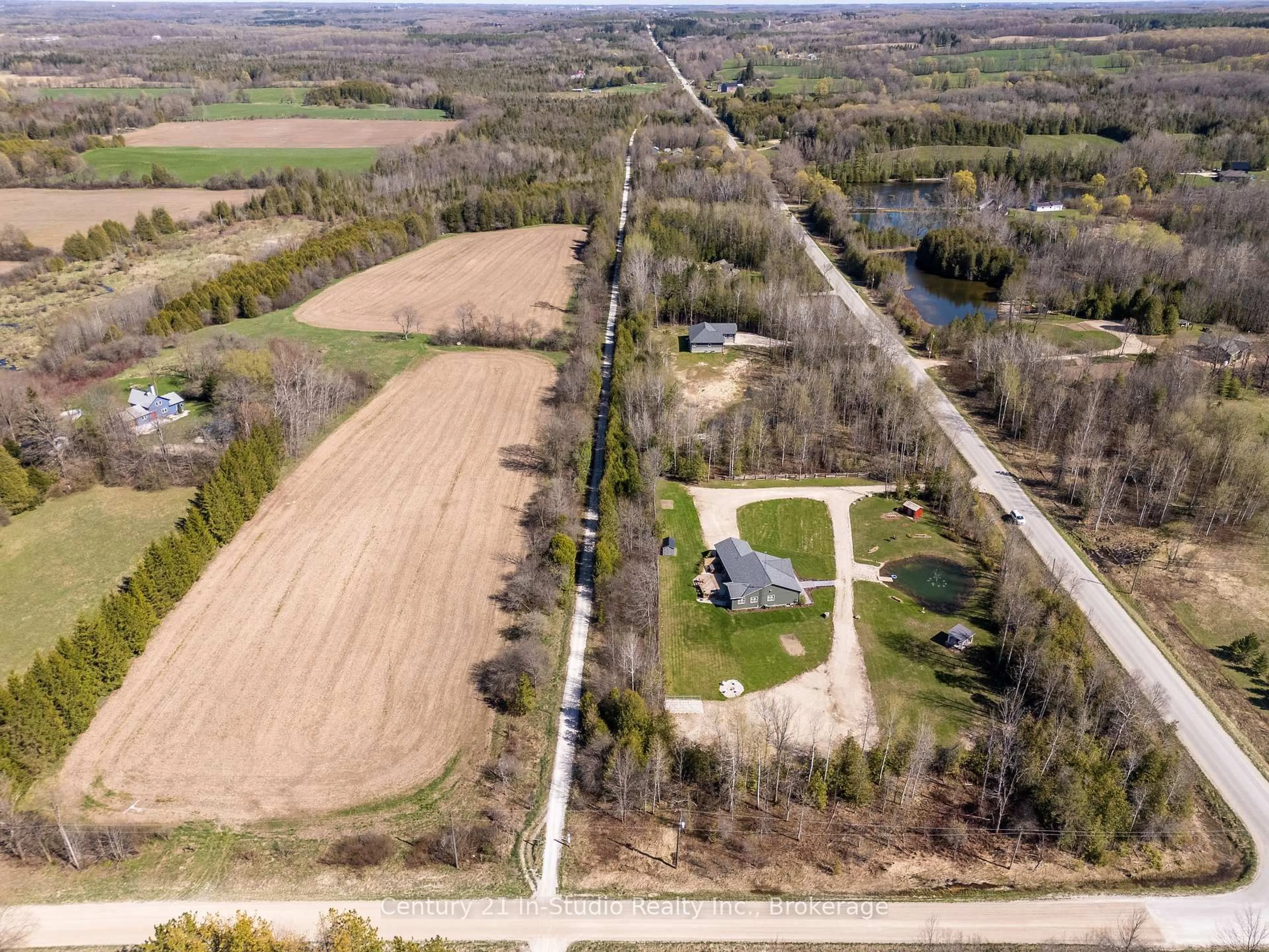 A pic from outside/outdoor area/front of a property/back of a property/a pic from drone, unknown for 734591 West Back Line, Grey Highlands Ontario N0C 1H0