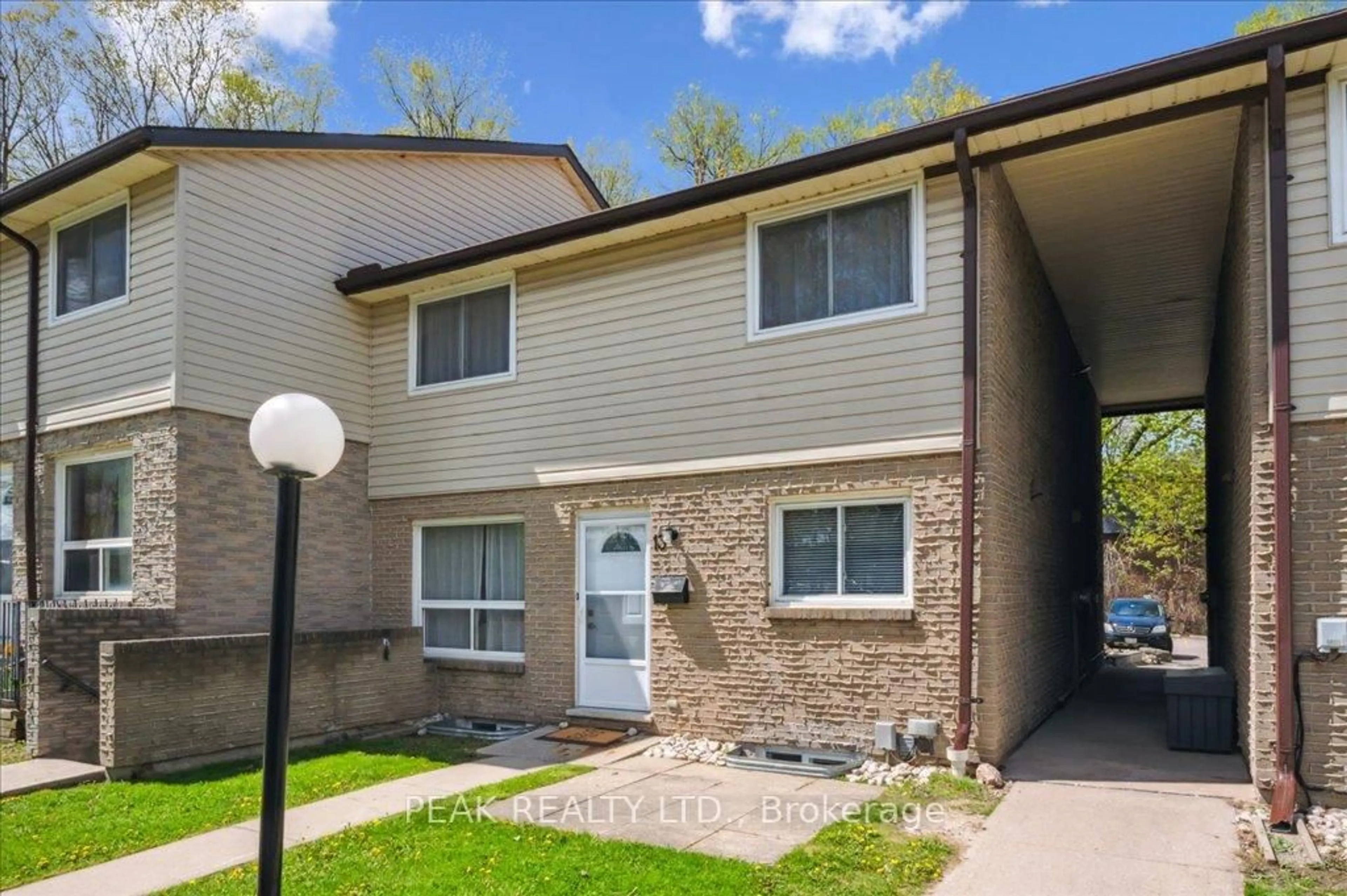 Home with vinyl exterior material, street for 453 Albert St #13, Waterloo Ontario N2L 5A7