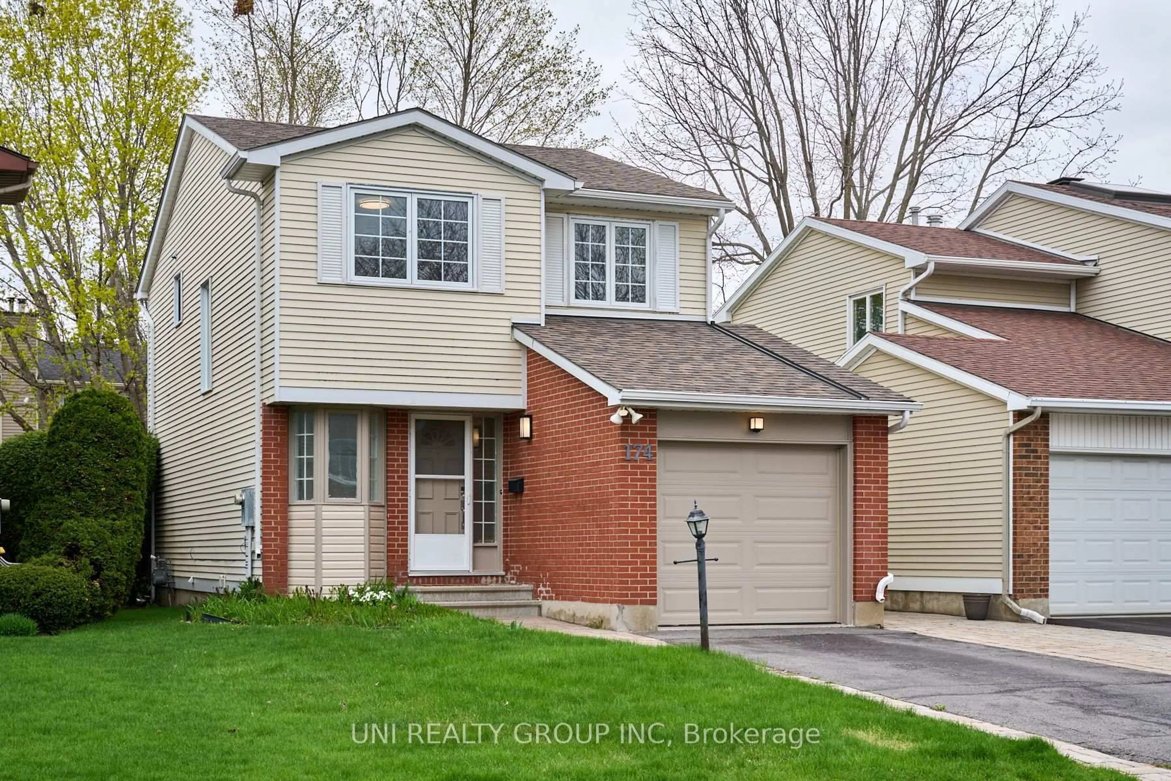 Home with brick exterior material, street for 174 PINETRAIL Cres, Ottawa Ontario K2G 5B8