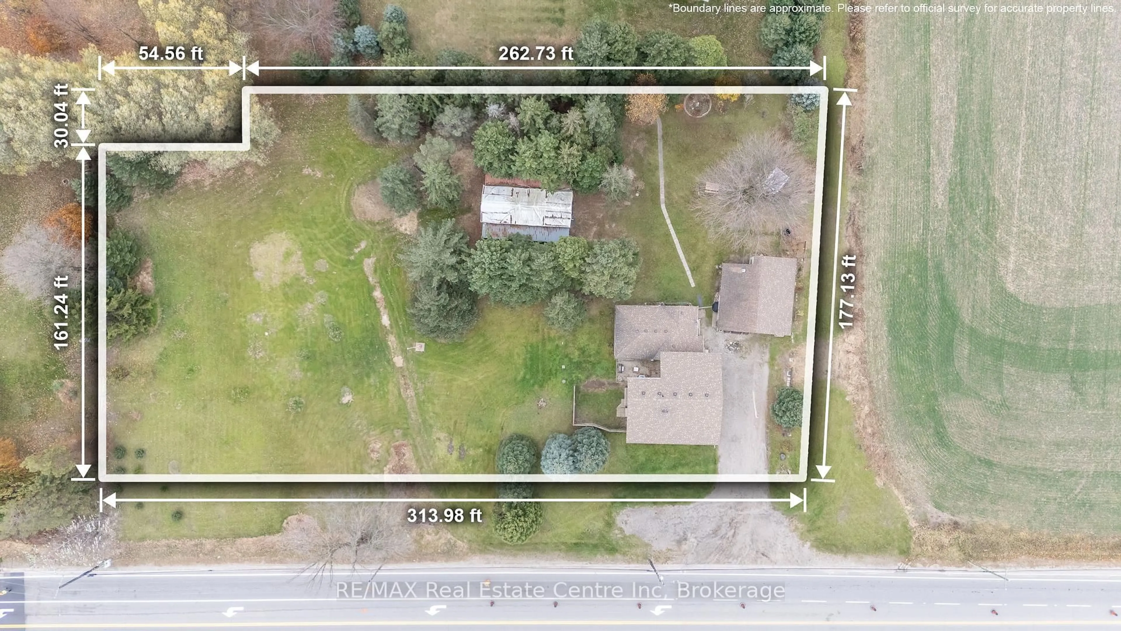 A pic from outside/outdoor area/front of a property/back of a property/a pic from drone, building for 7147 Wellington Rd 124 Rd, Guelph/Eramosa Ontario N1H 6J3
