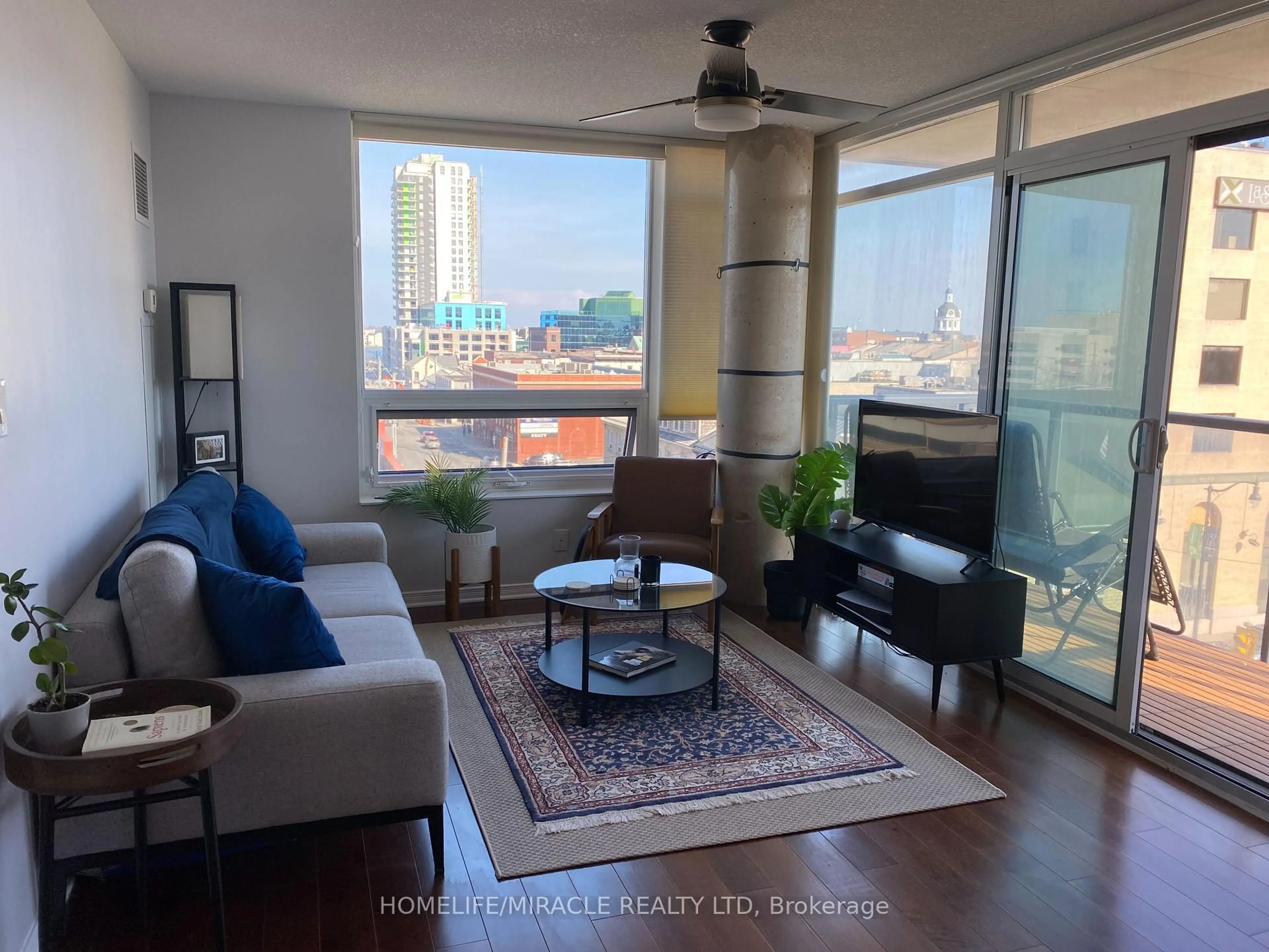 Living room with furniture, unknown for 121 Queen St #512, Kingston Ontario K7K 0G8