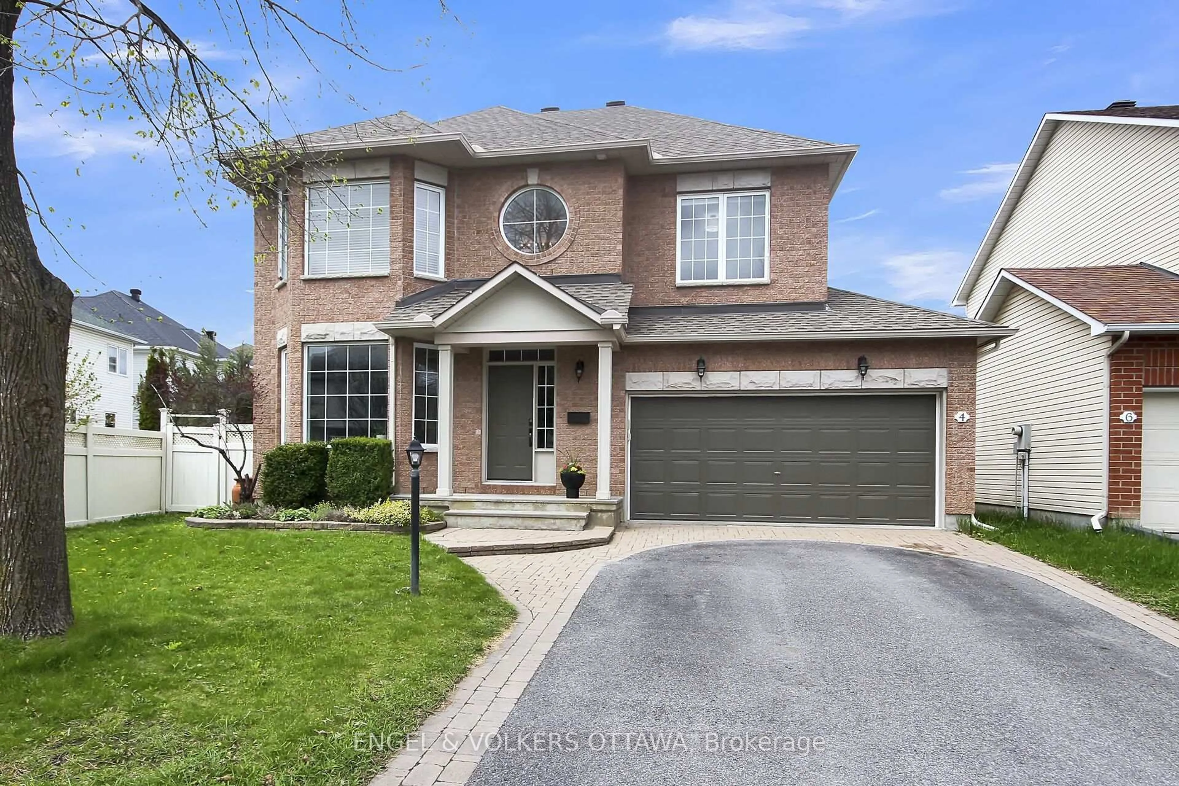 Home with brick exterior material, street for 4 Greatwood Cres, Barrhaven Ontario K2G 6S5