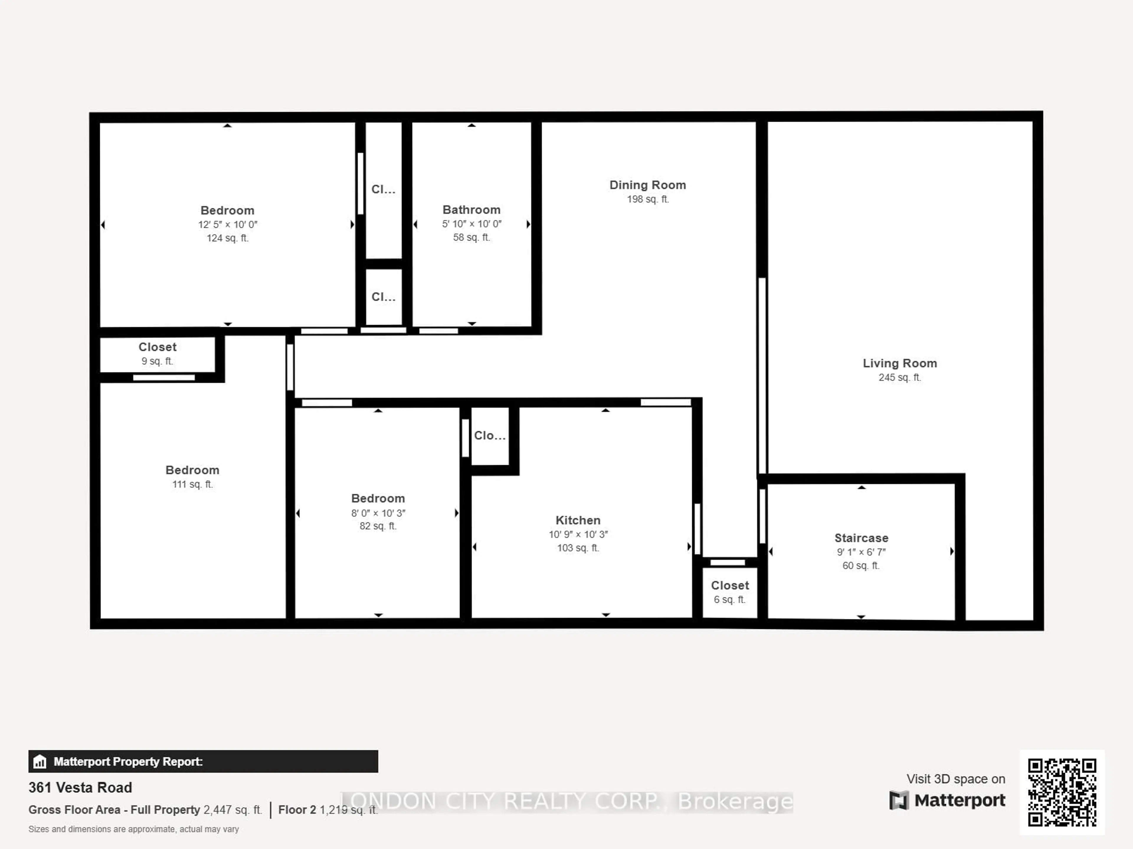 Floor plan for 361 Vesta Rd, London East Ontario N5Y 1E9