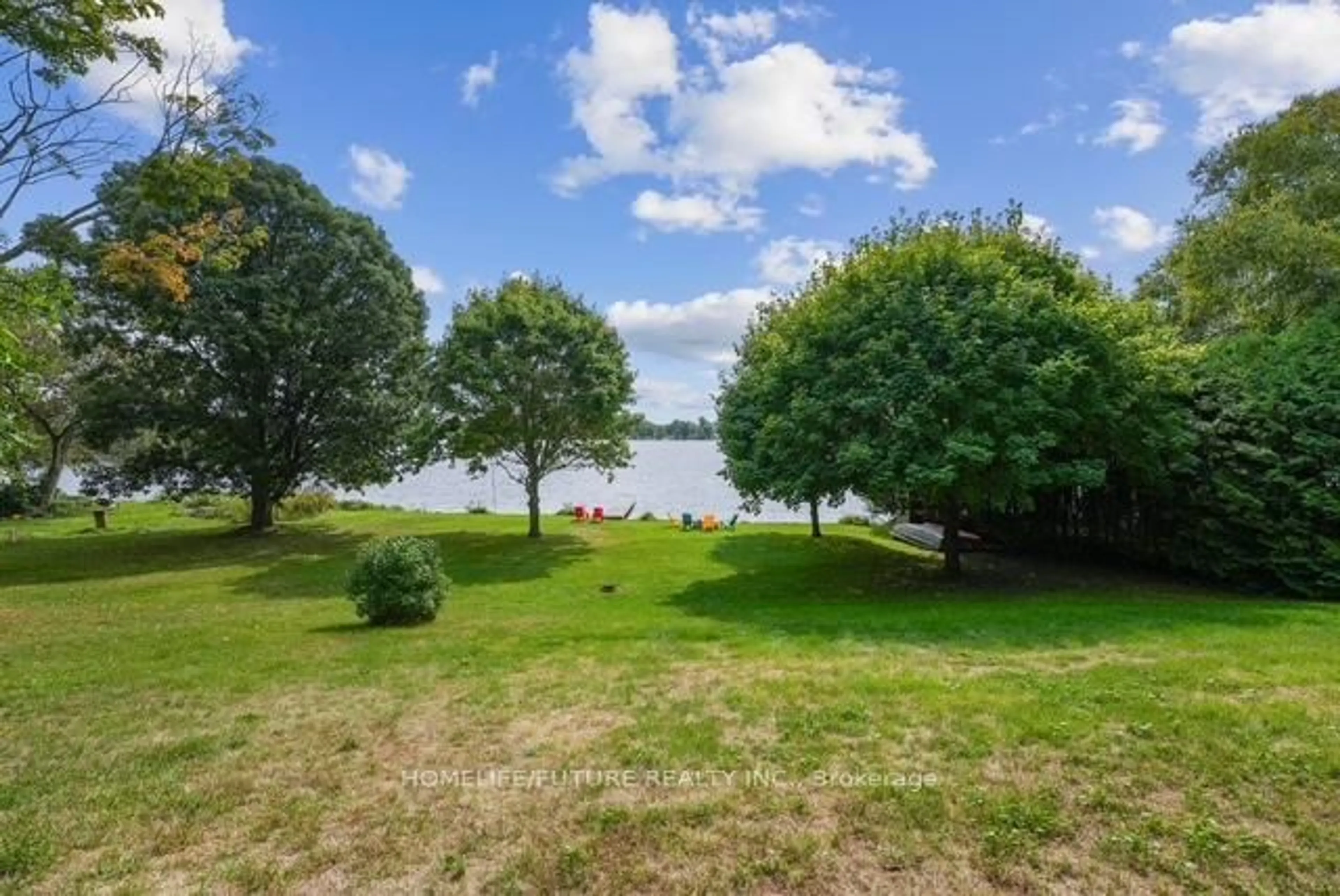 A pic from outside/outdoor area/front of a property/back of a property/a pic from drone, water/lake/river/ocean view for 1280 Portage Rd, Kawartha Lakes Ontario K0M 2B0