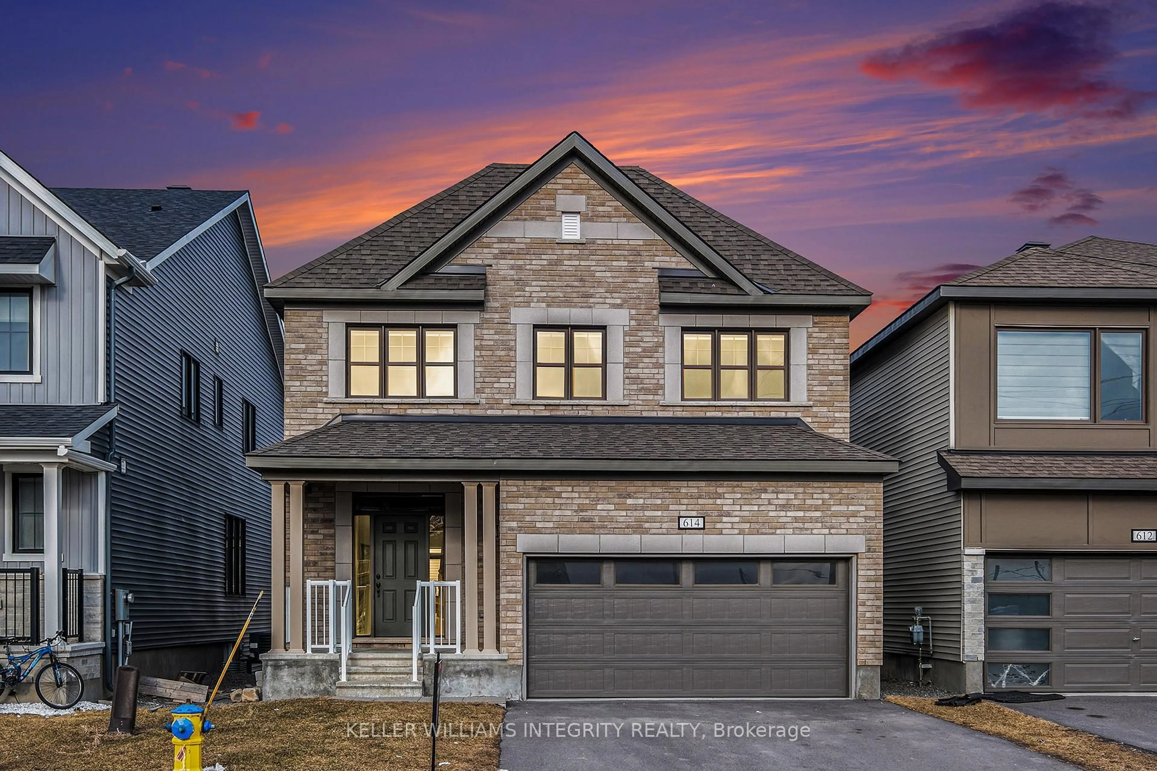 Home with brick exterior material, street for 614 Rye Grass Way, Ottawa Ontario K2J 6Z8