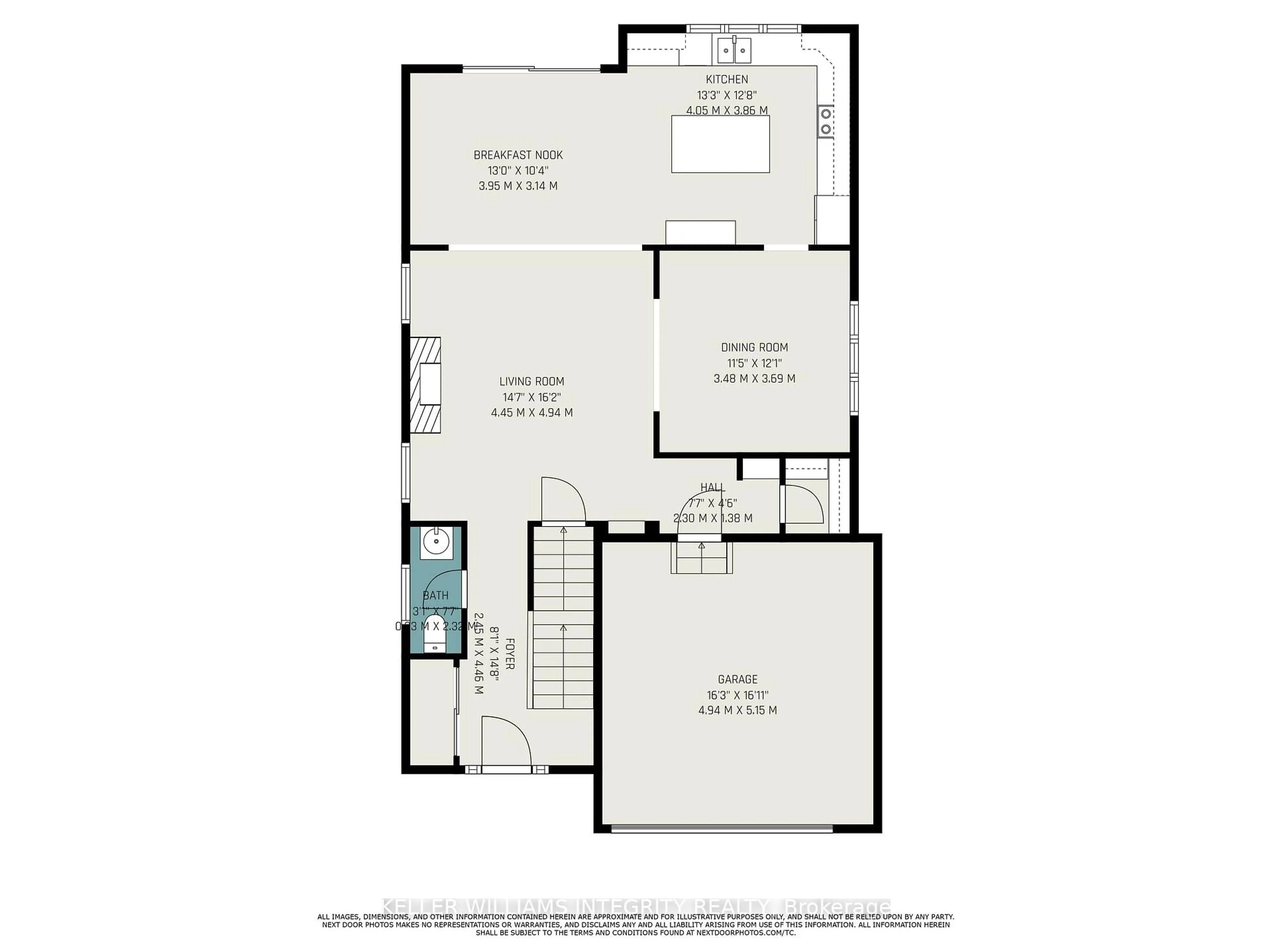 Floor plan for 614 Rye Grass Way, Ottawa Ontario K2J 6Z8