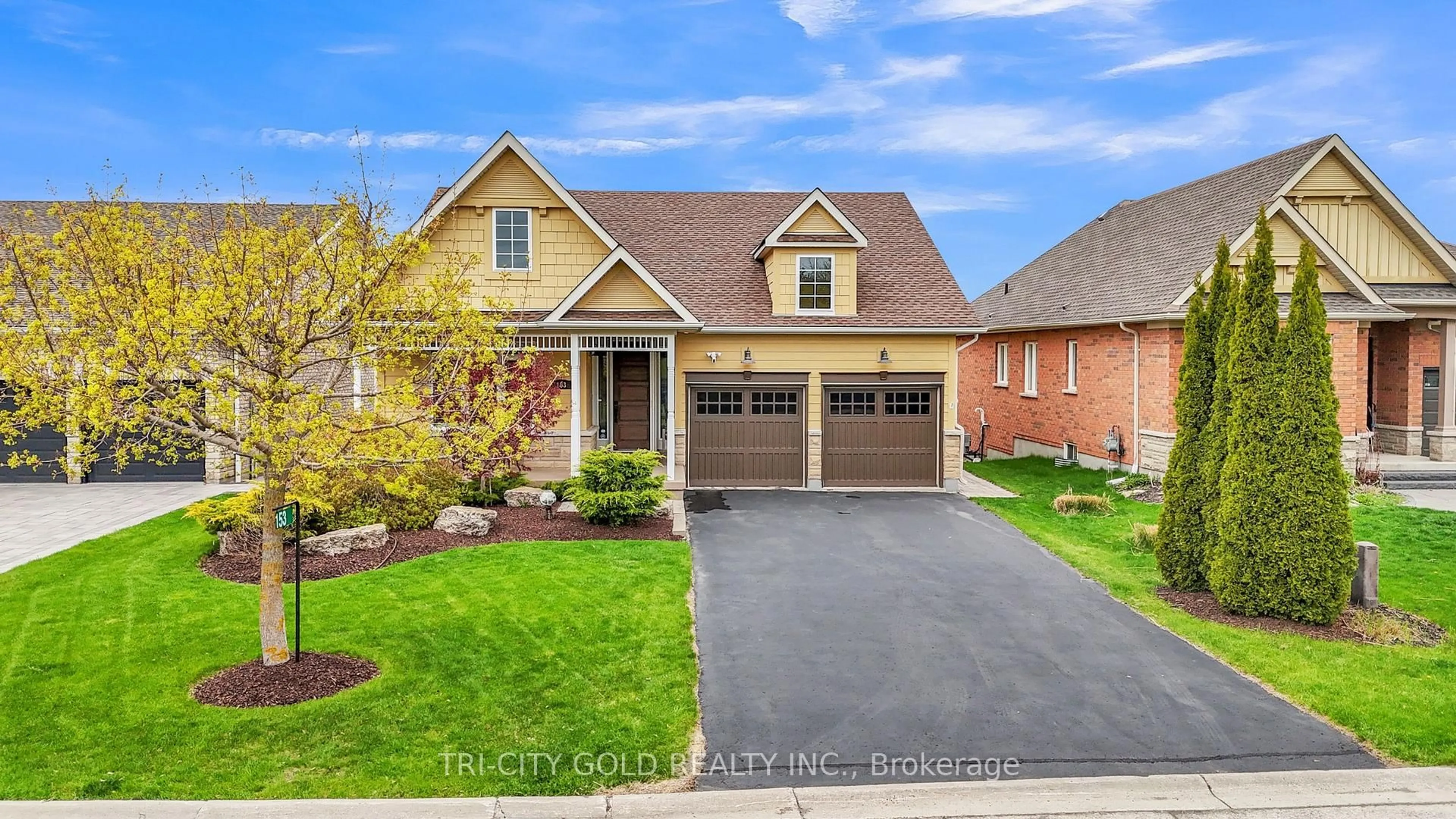 Home with brick exterior material, street for 153 Aberfoyle Mill Cres #51, Puslinch Ontario N1H 6H9