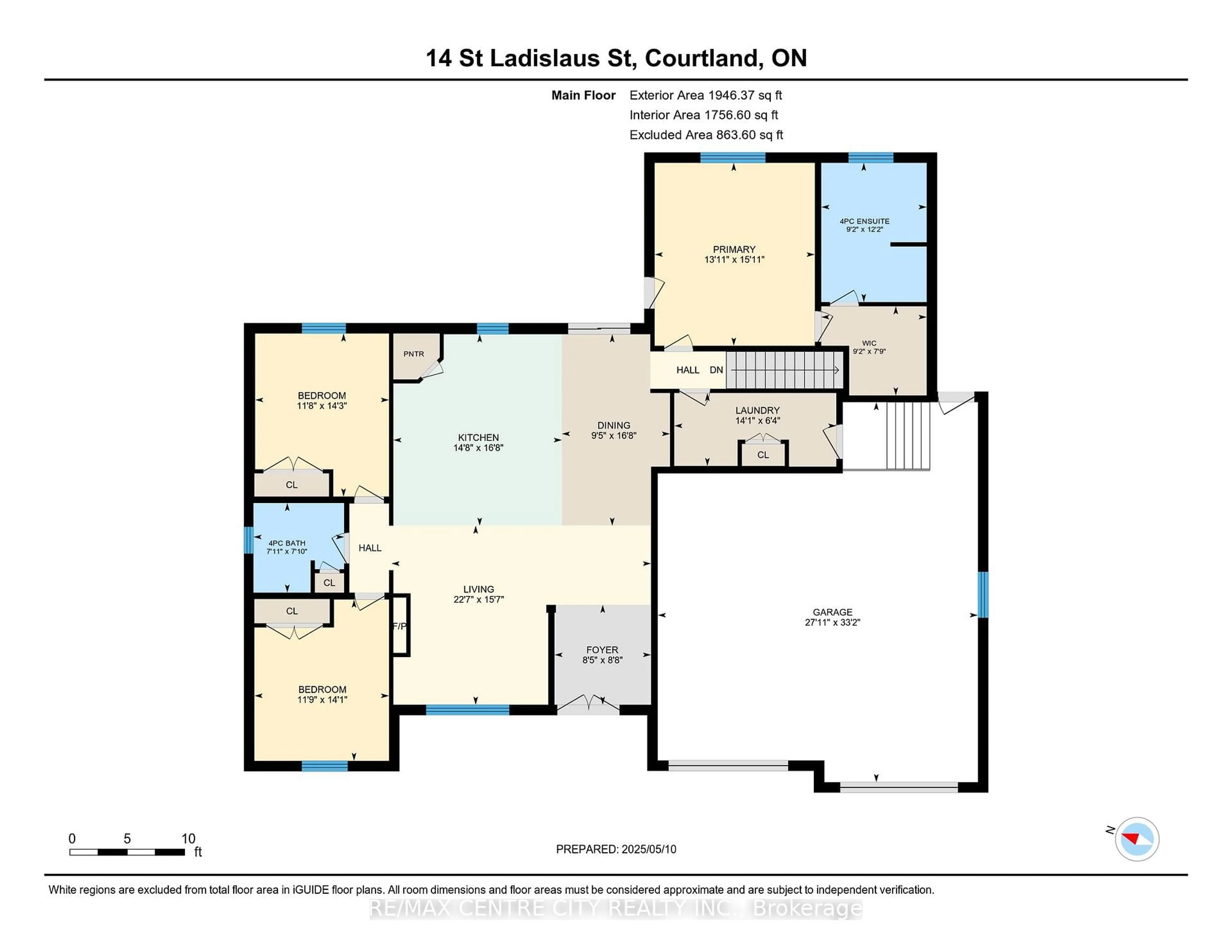 Floor plan for 14 St Ladislaus St, Norfolk Ontario N0J 1E0