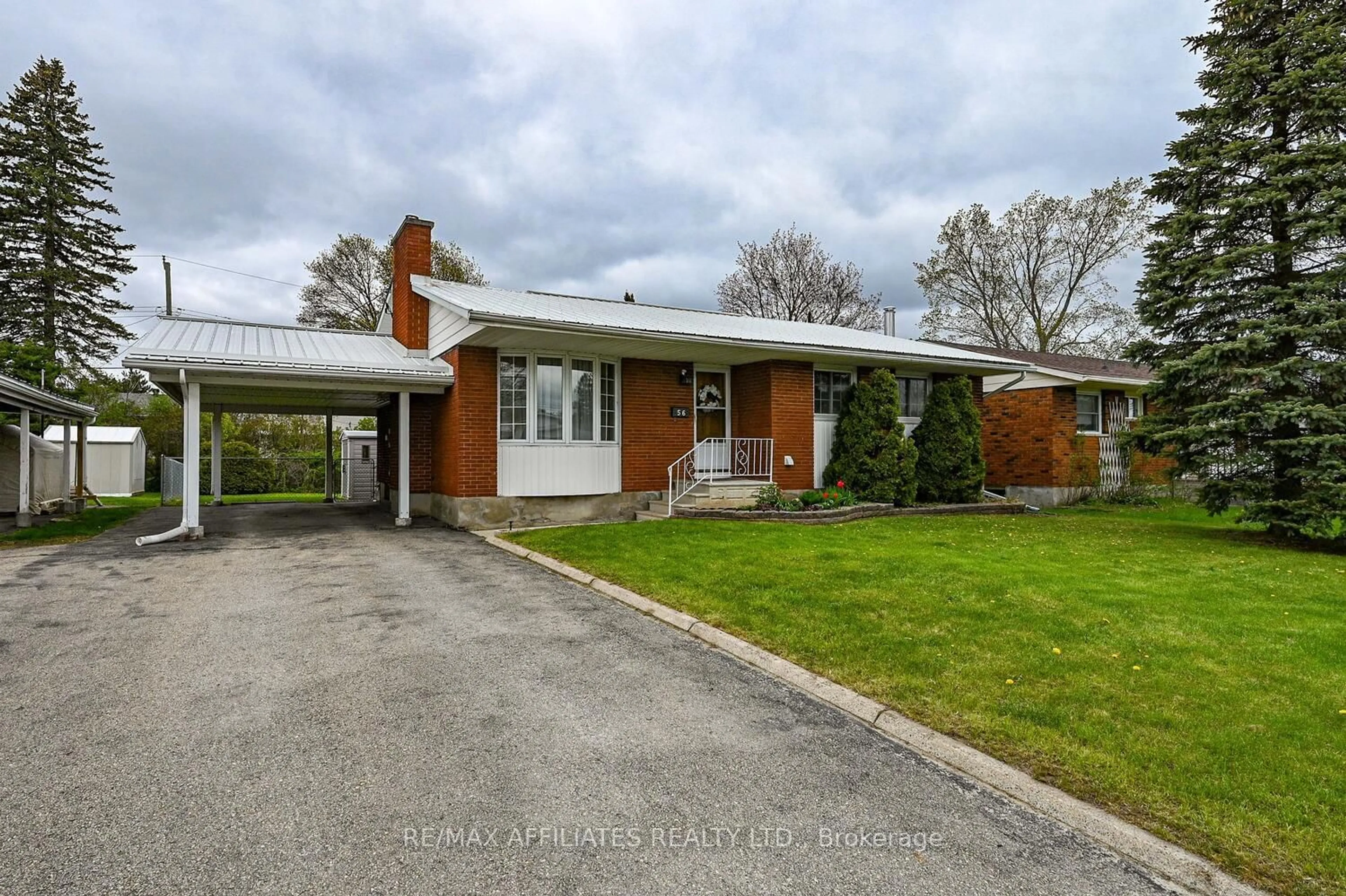 A pic from outside/outdoor area/front of a property/back of a property/a pic from drone, street for 56 MARSHA Dr, Smiths Falls Ontario K7A 3X5