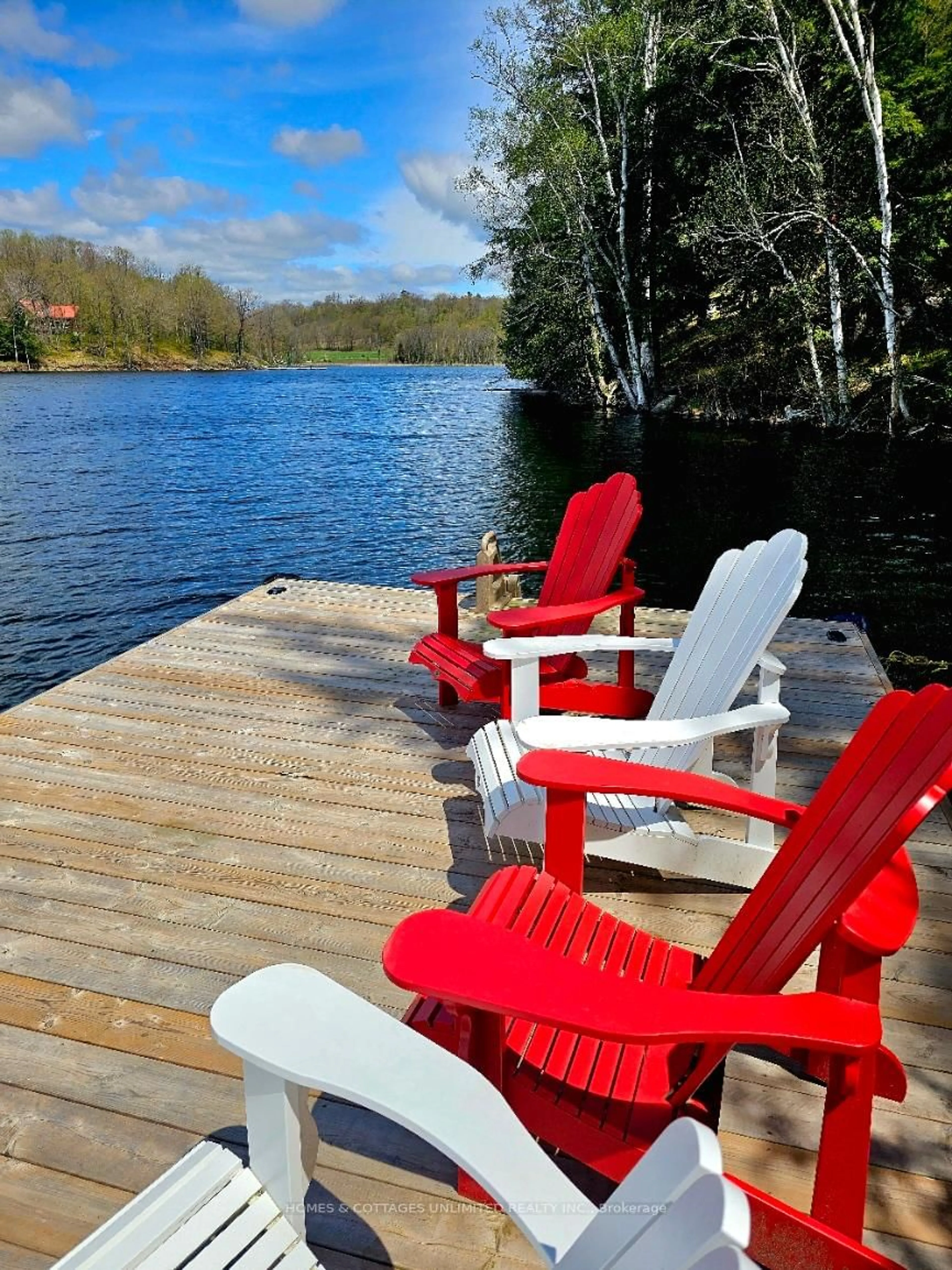 Patio, water/lake/river/ocean view for 3048 CROZIER B Rd, Westport Ontario K0G 1X0