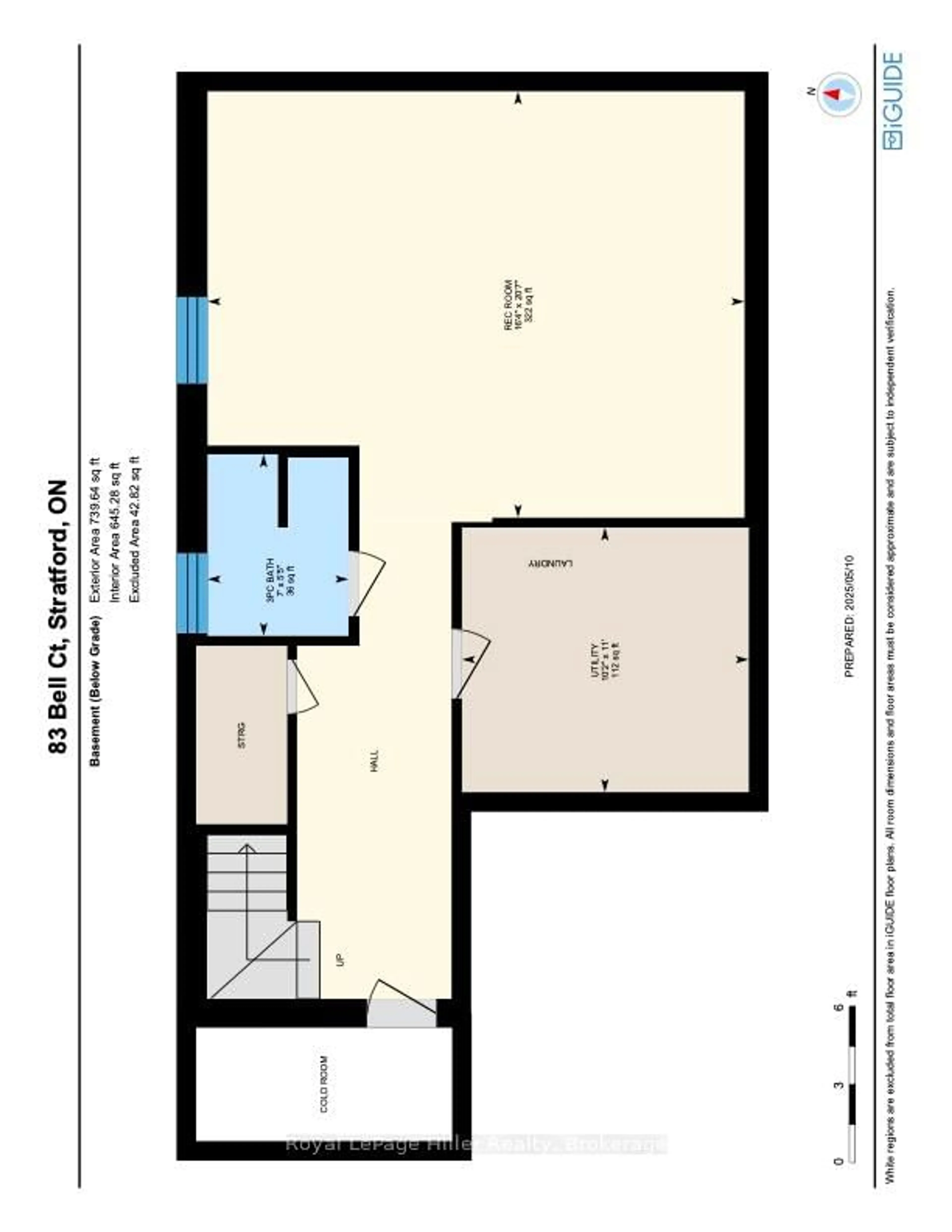 Floor plan for 83 Bell Crt, Stratford Ontario N5A 7W8
