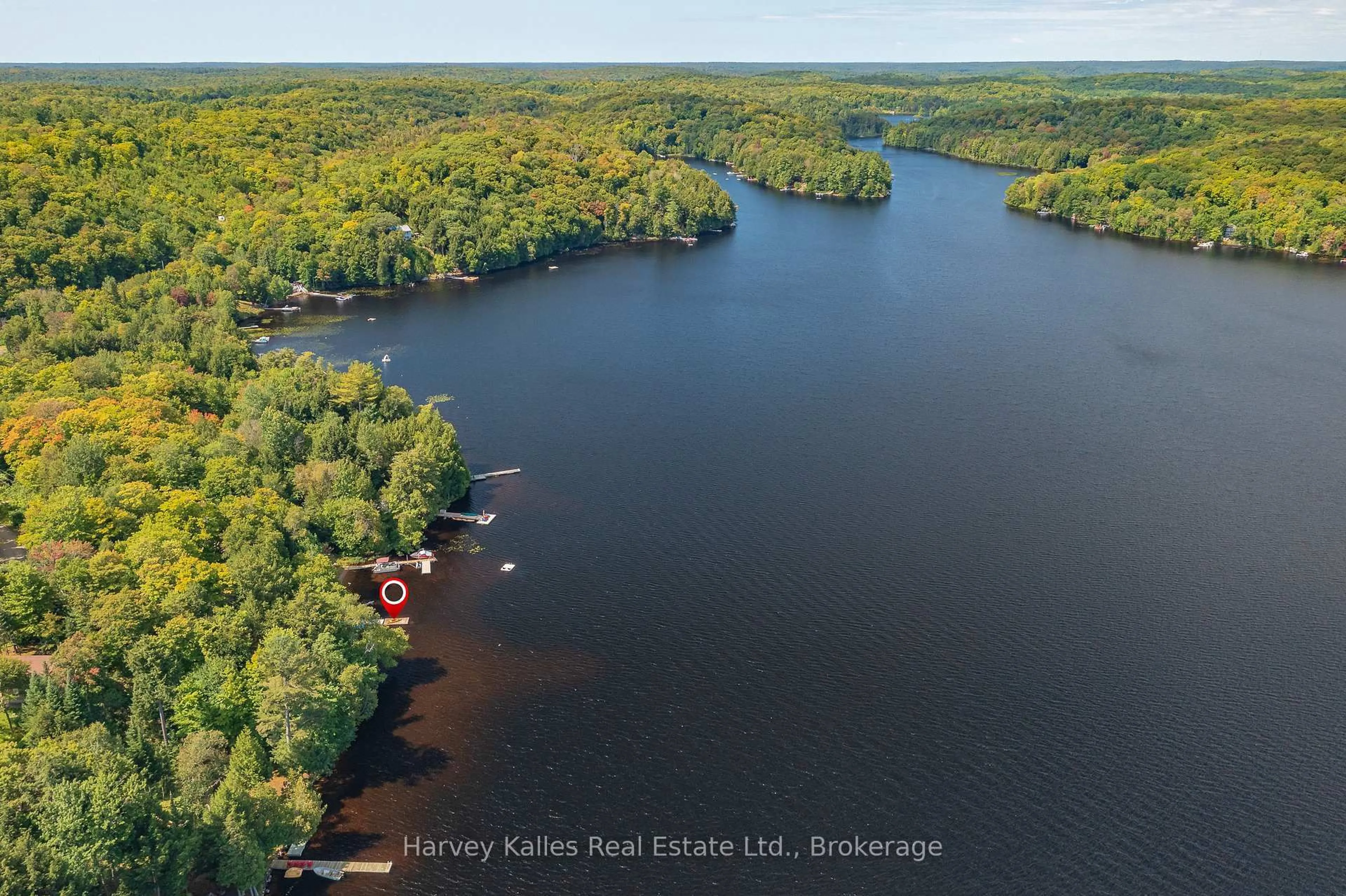 A pic from outside/outdoor area/front of a property/back of a property/a pic from drone, water/lake/river/ocean view for 1351 SOUTH RIL LAKE Rd, Lake of Bays Ontario P0B 1A0