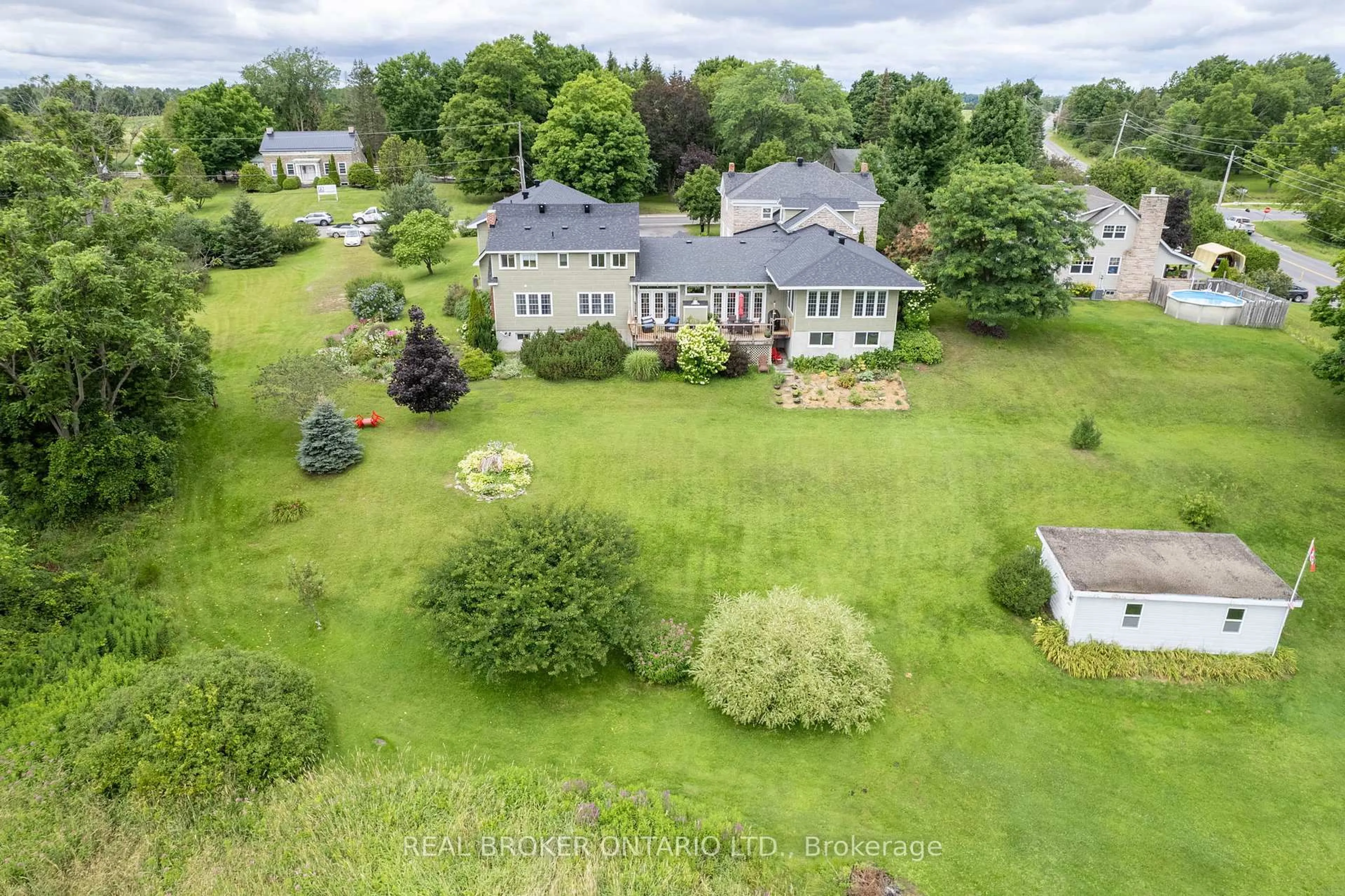 A pic from outside/outdoor area/front of a property/back of a property/a pic from drone, unknown for 2486 County Rd 18 Rd, North Grenville Ontario K0G 1J0