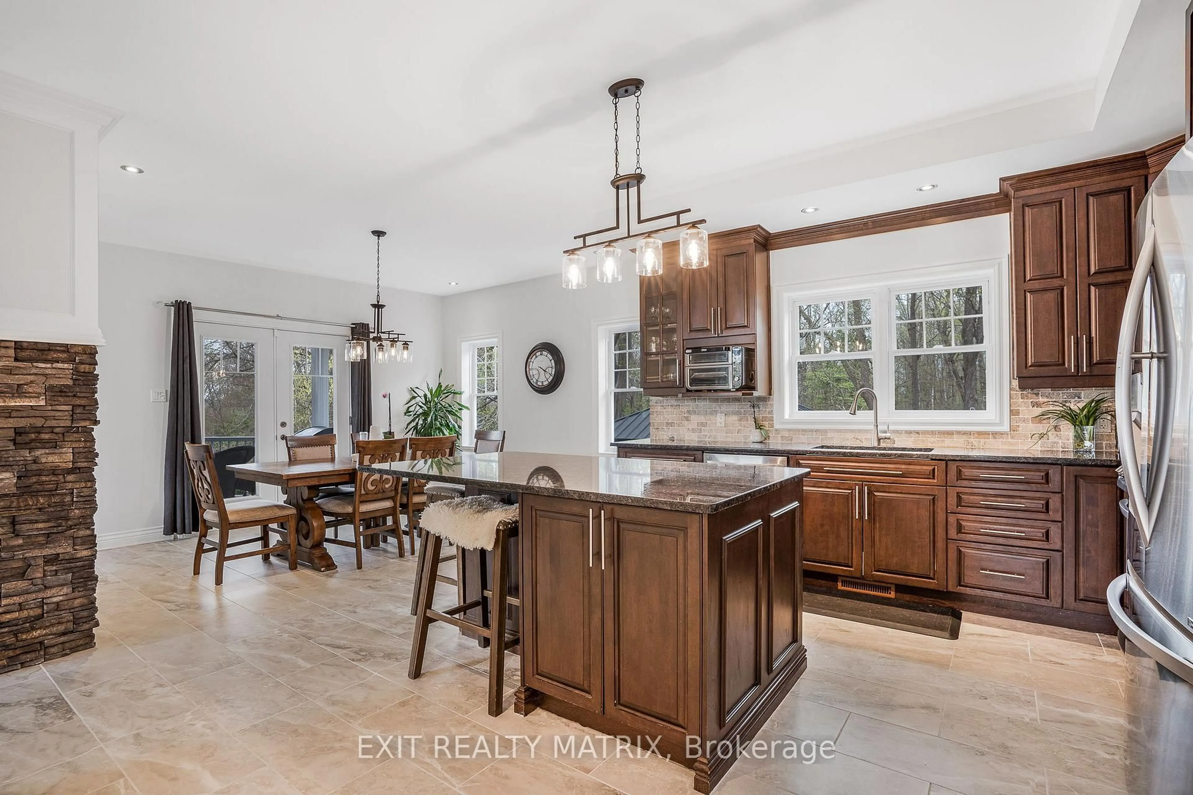 Open concept kitchen, ceramic/tile floor for 64 Radstock Lane #5, Champlain Ontario K6A 2R2