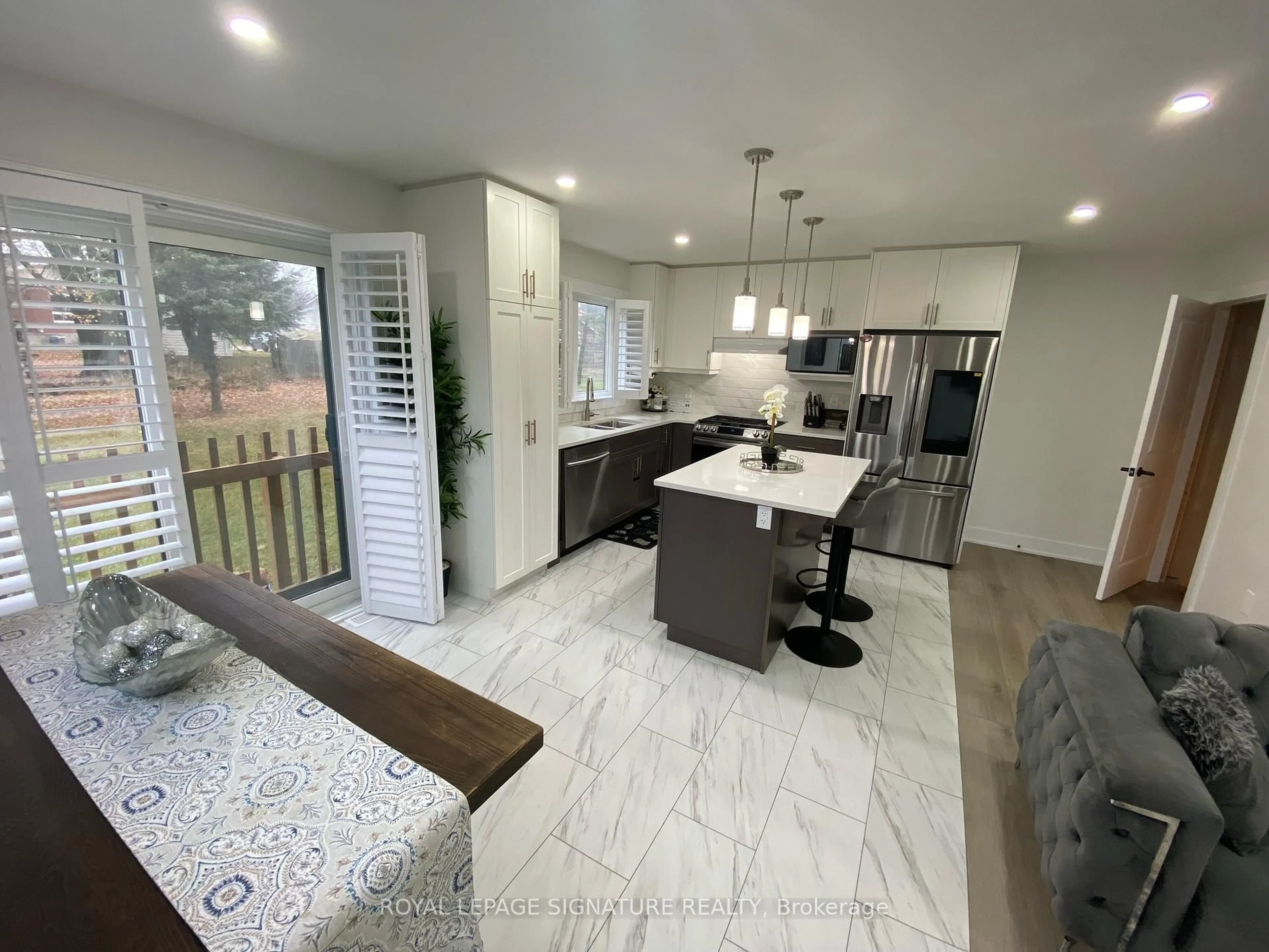 Open concept kitchen, ceramic/tile floor for 16 Webb St, East Luther Grand Valley Ontario L9W 5Y4
