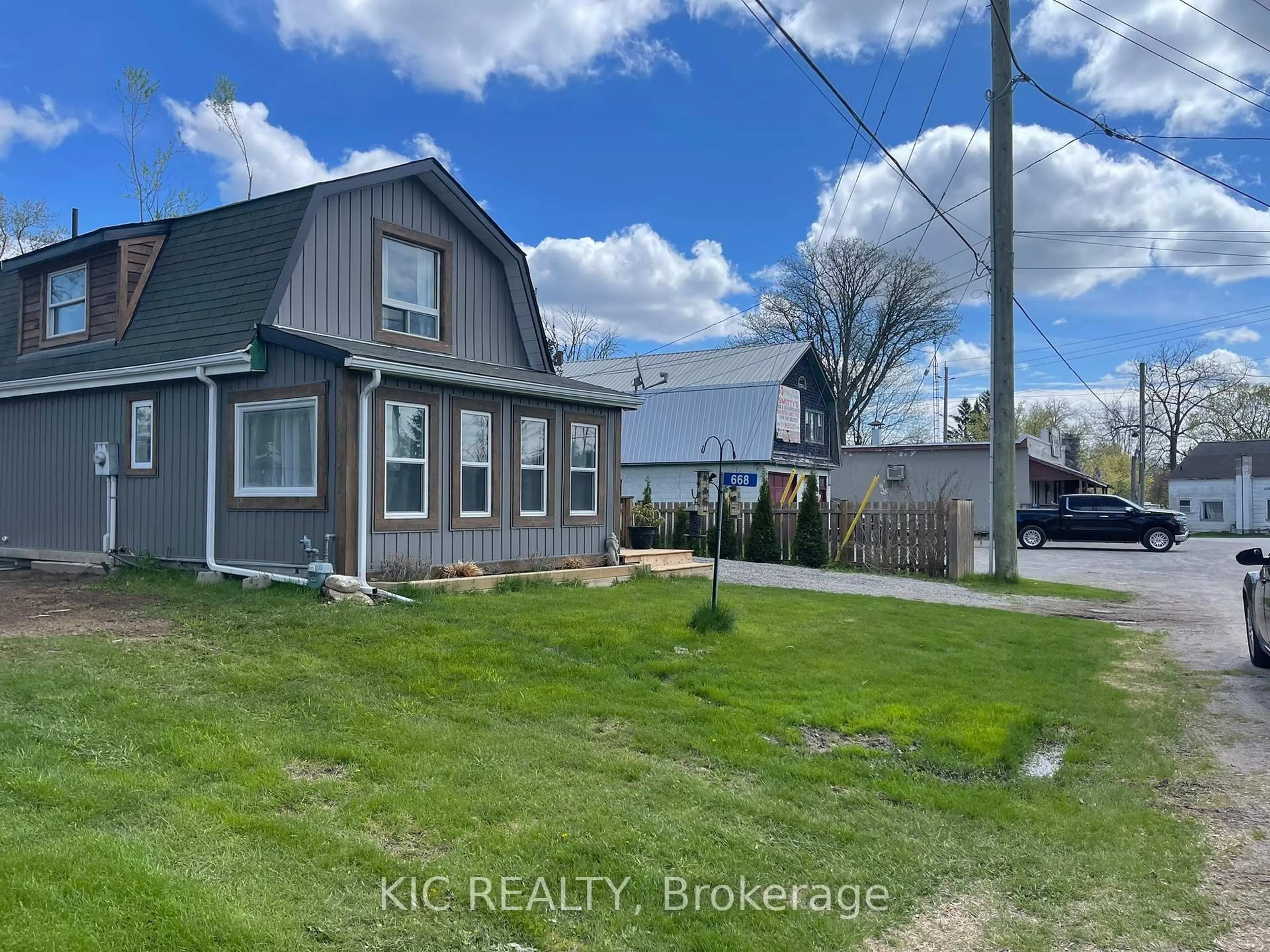 A pic from outside/outdoor area/front of a property/back of a property/a pic from drone, street for 668 Church St, Trent Hills Ontario K0L 2Z0
