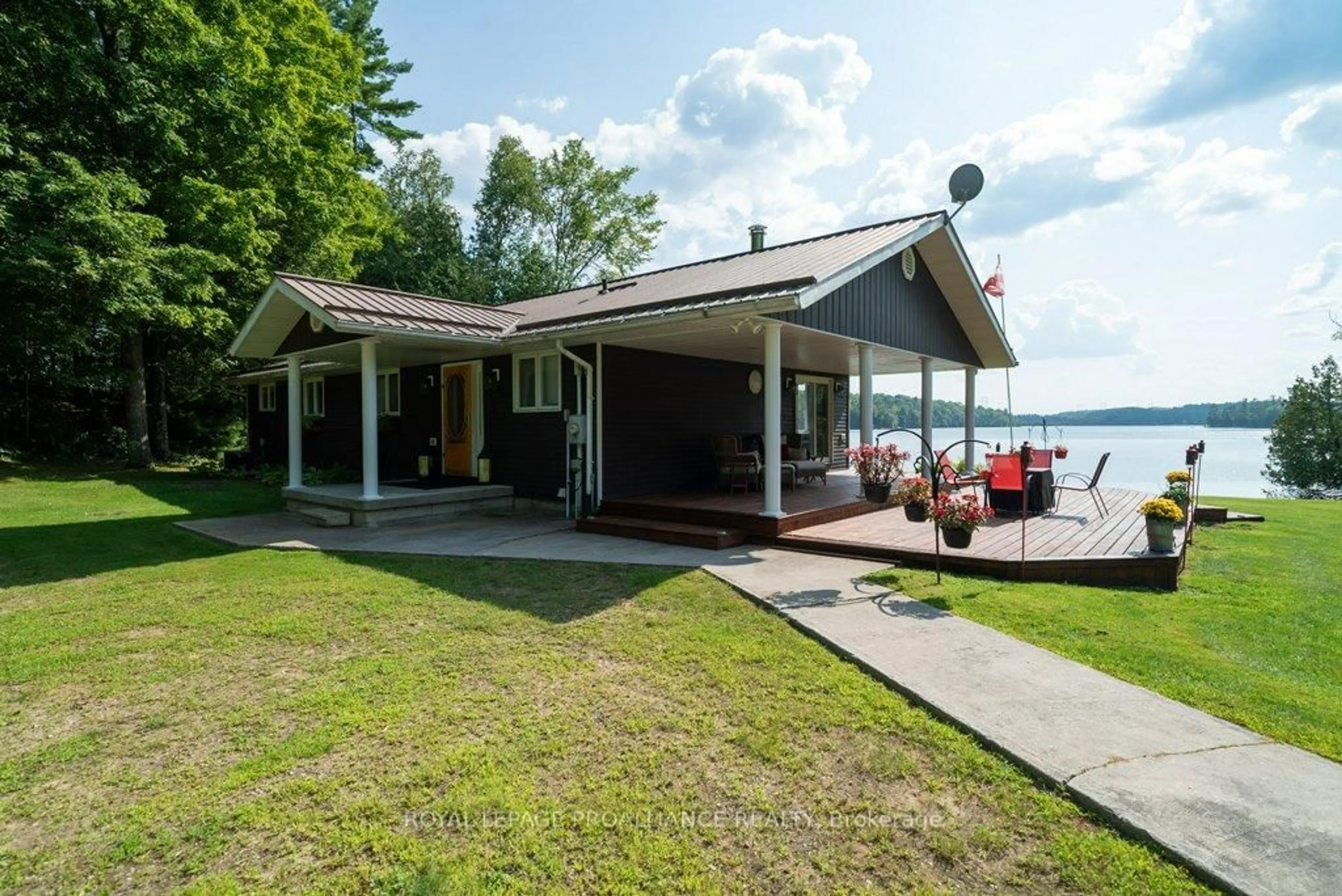 Patio, water/lake/river/ocean view for 1049 Perry Lane, Cloyne Ontario K0H 1K0
