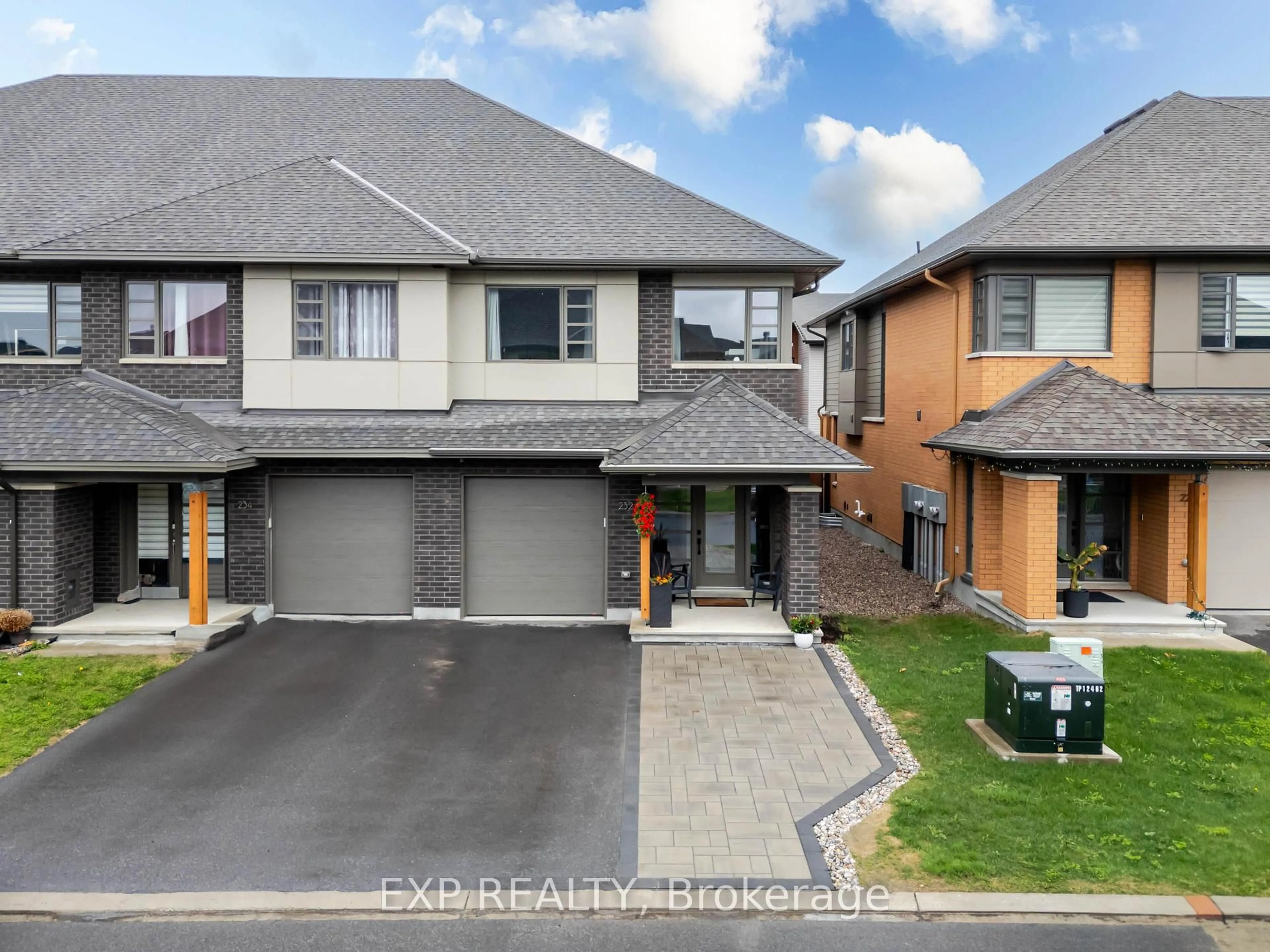 A pic from outside/outdoor area/front of a property/back of a property/a pic from drone, street for 232 Pisces Terr, Ottawa Ontario K1T 0S7
