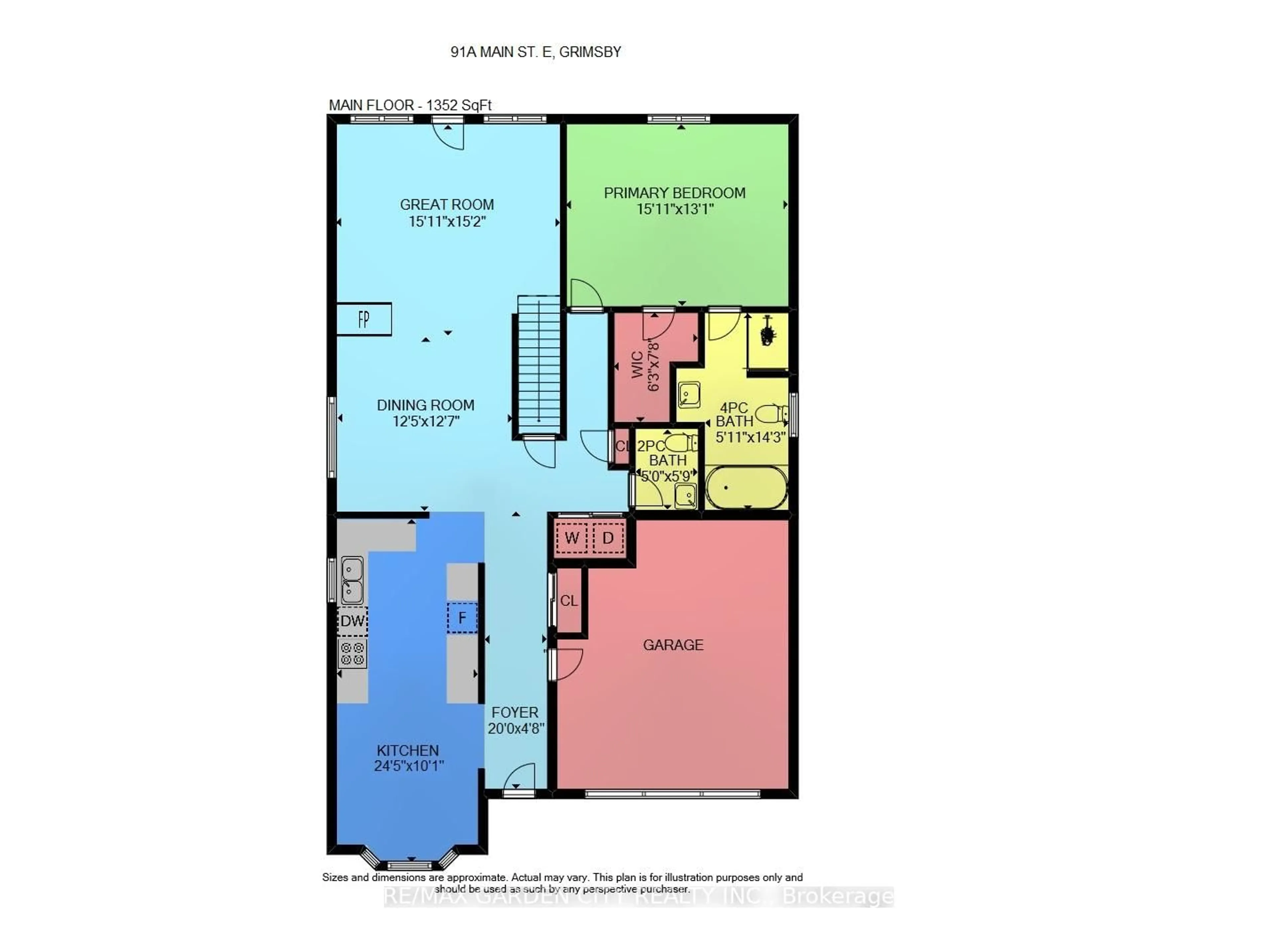 Floor plan for 91A Main St #11, Grimsby Ontario L3M 1N6