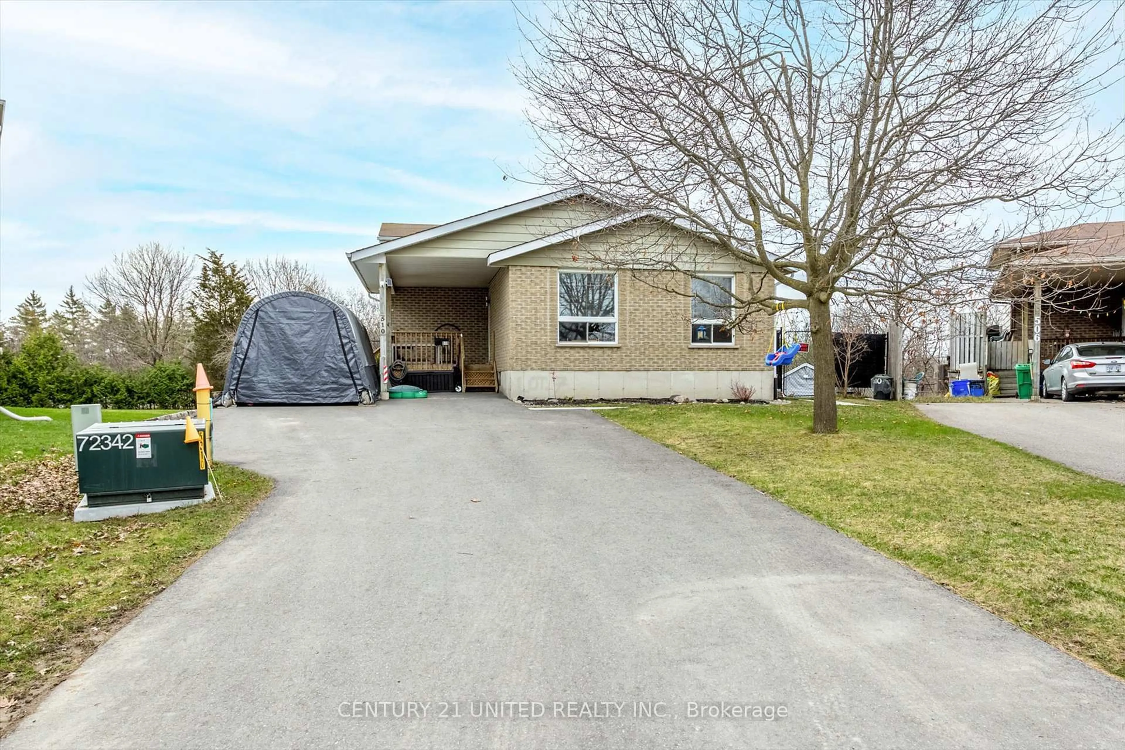 A pic from outside/outdoor area/front of a property/back of a property/a pic from drone, street for 510 Crystal Dr, Peterborough South Ontario K9J 8G8