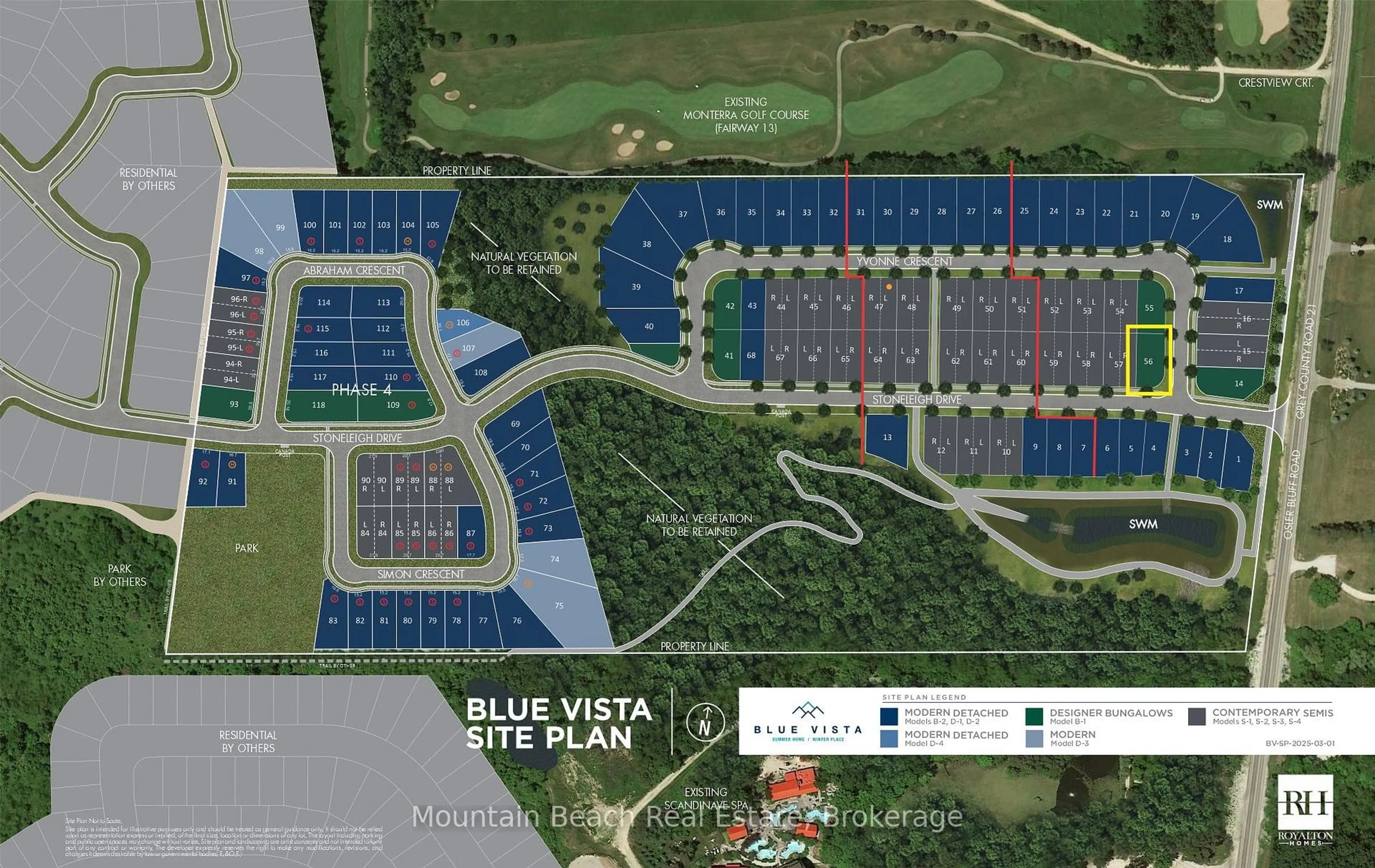 Picture of a map for LOT 56 Yvonne Cres, Blue Mountains Ontario L9Y 0K8