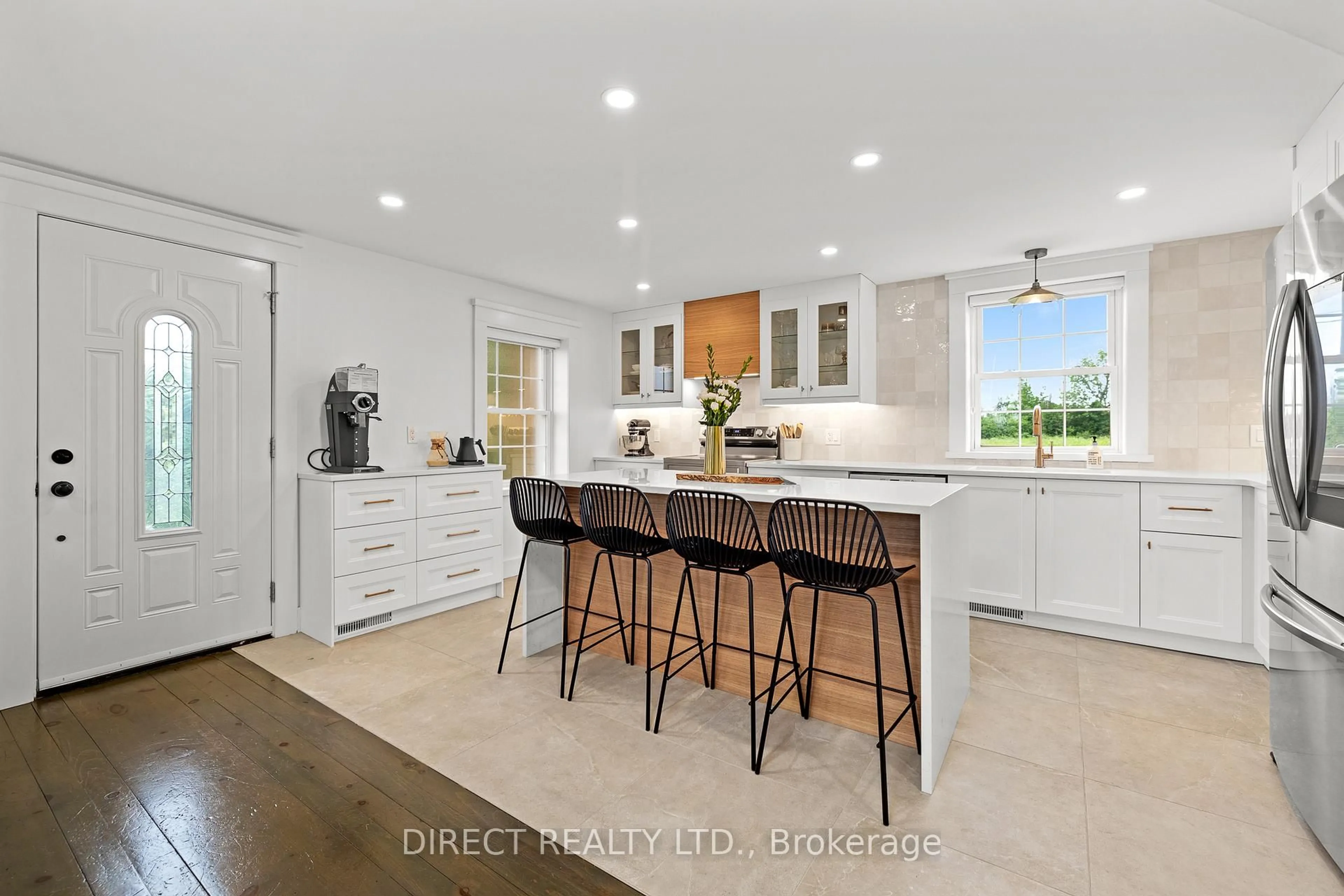Open concept kitchen, ceramic/tile floor for 676 Deseronto Rd, Greater Napanee Ontario K0K 1X0