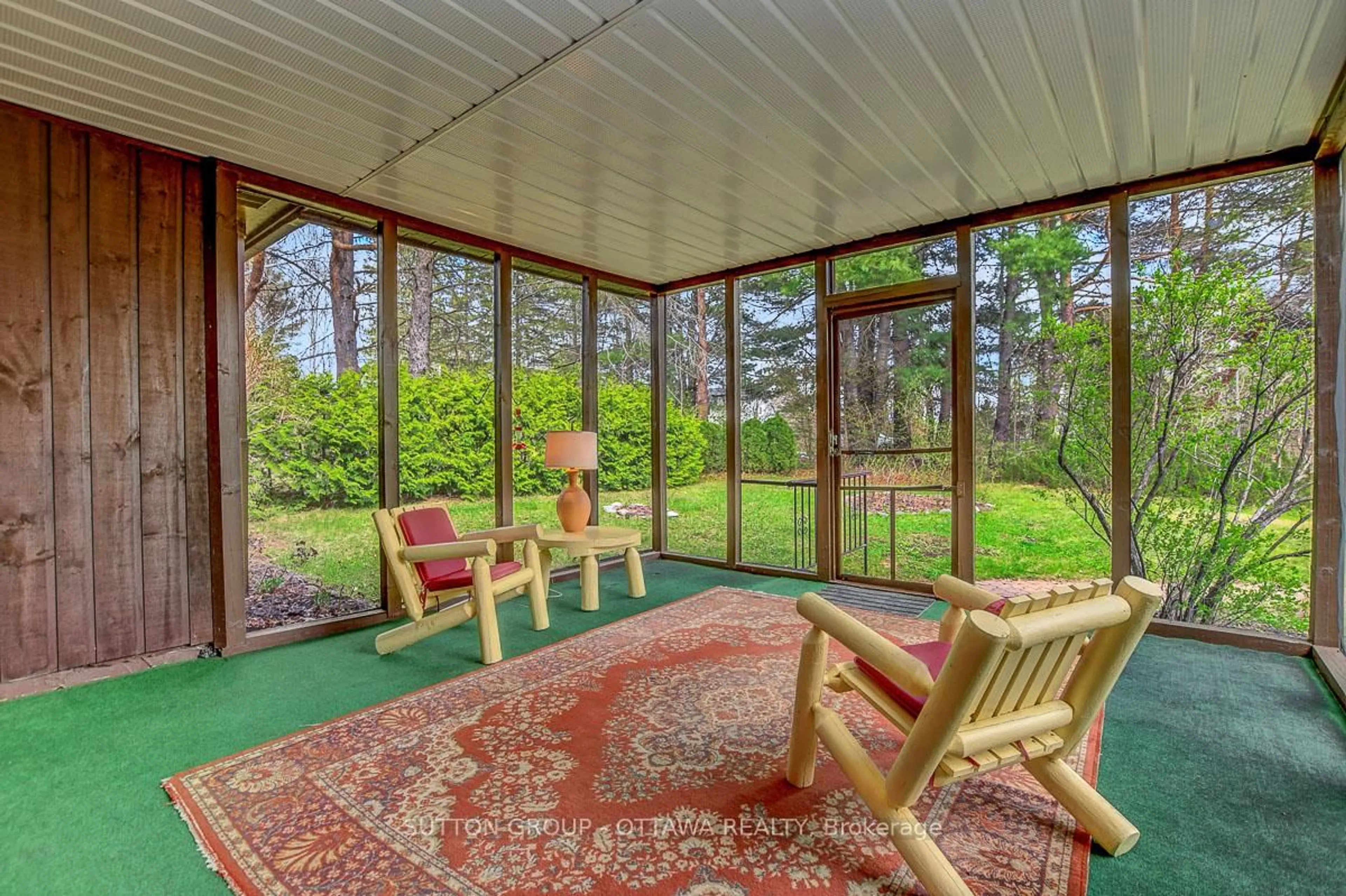 Patio, forest/trees view for 56 Lefty Lane, Haley Station Ontario K0J 1Y0