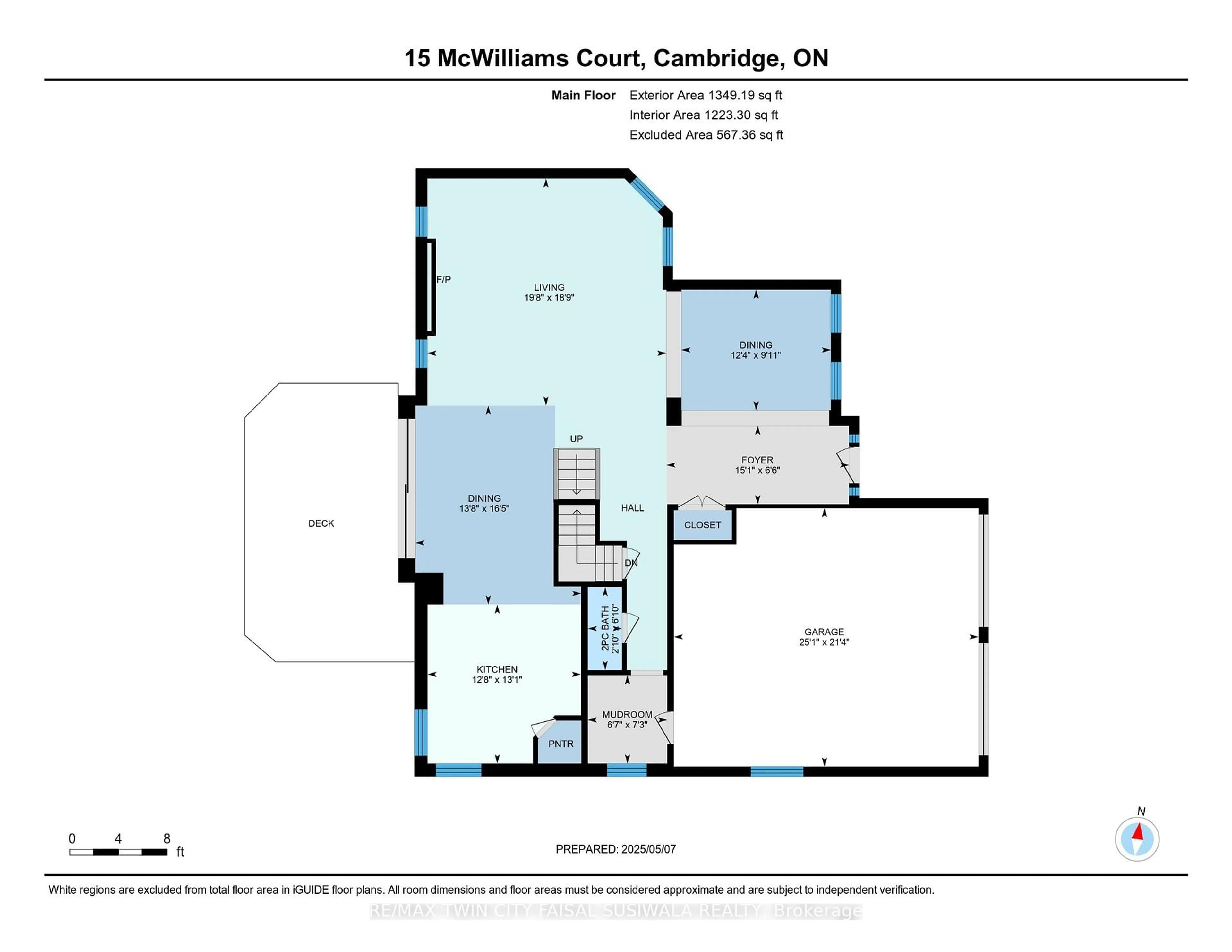 Floor plan for 15 Mcwilliams Crt, Cambridge Ontario N1P 0A9