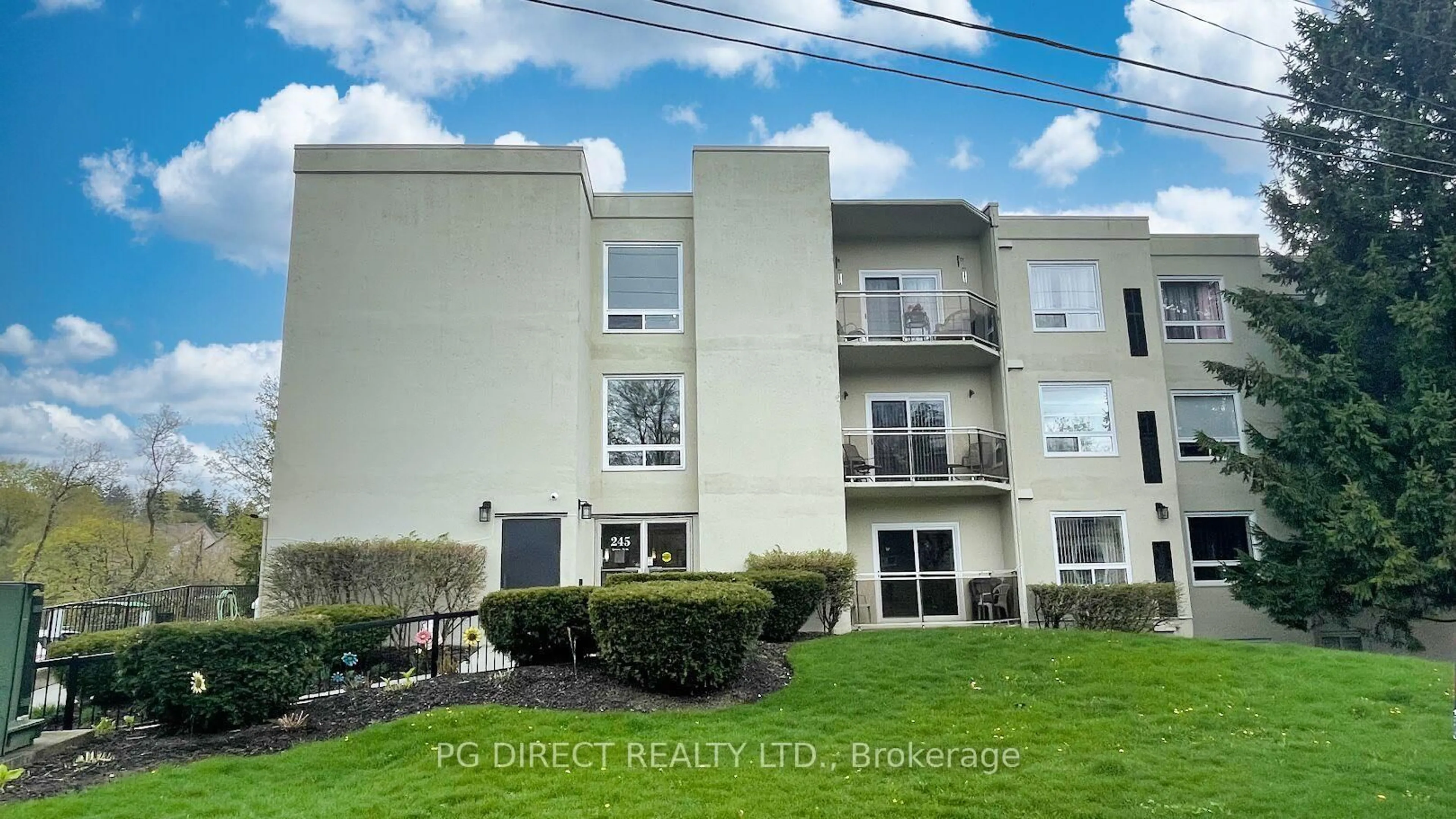 A pic from outside/outdoor area/front of a property/back of a property/a pic from drone, unknown for 245 Queen St #102, Centre Wellington Ontario N1M 3R6