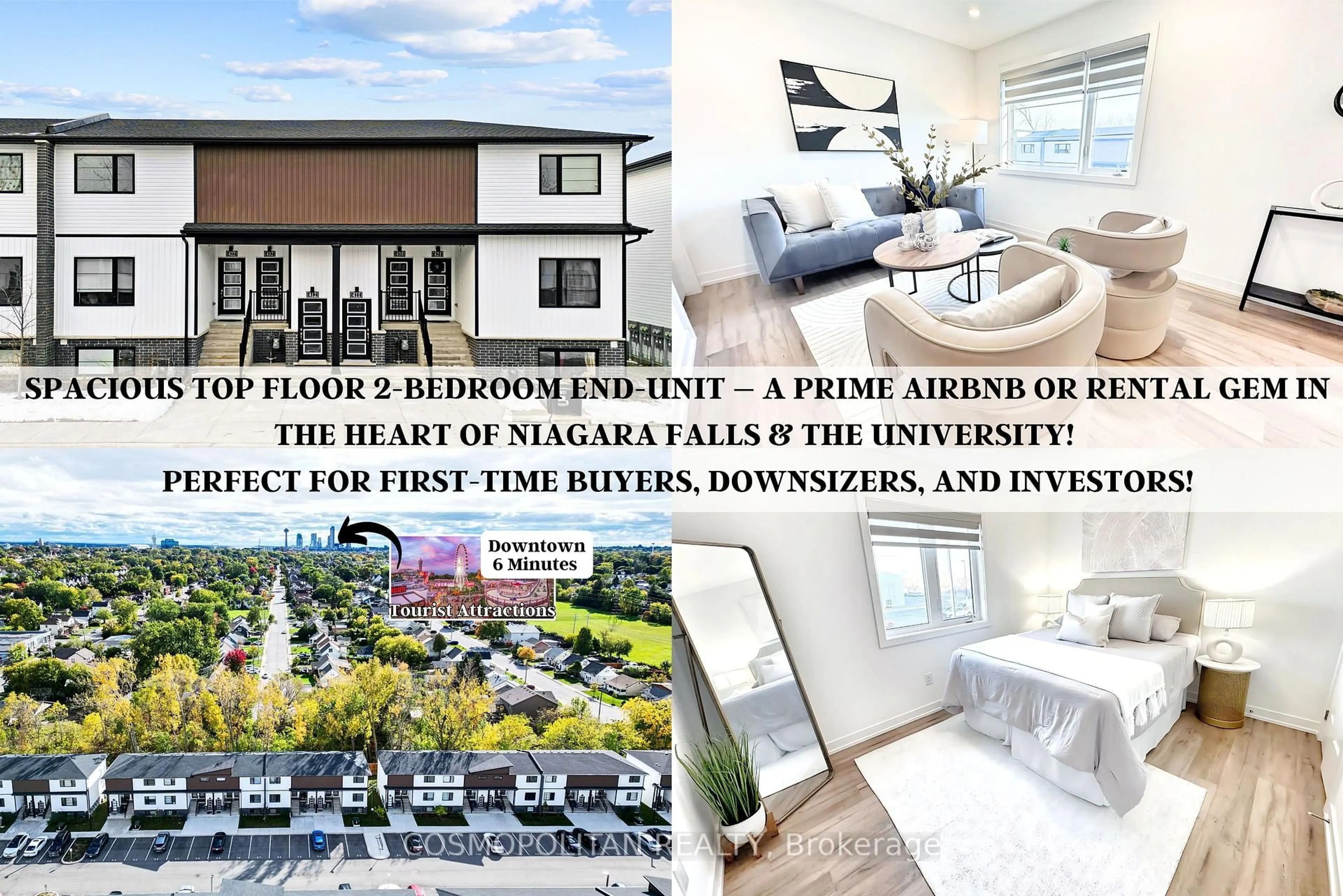 A pic from outside/outdoor area/front of a property/back of a property/a pic from drone, street for 4263 FOURTH Ave #431 (Top Floor), Niagara Falls Ontario L2E 0C2