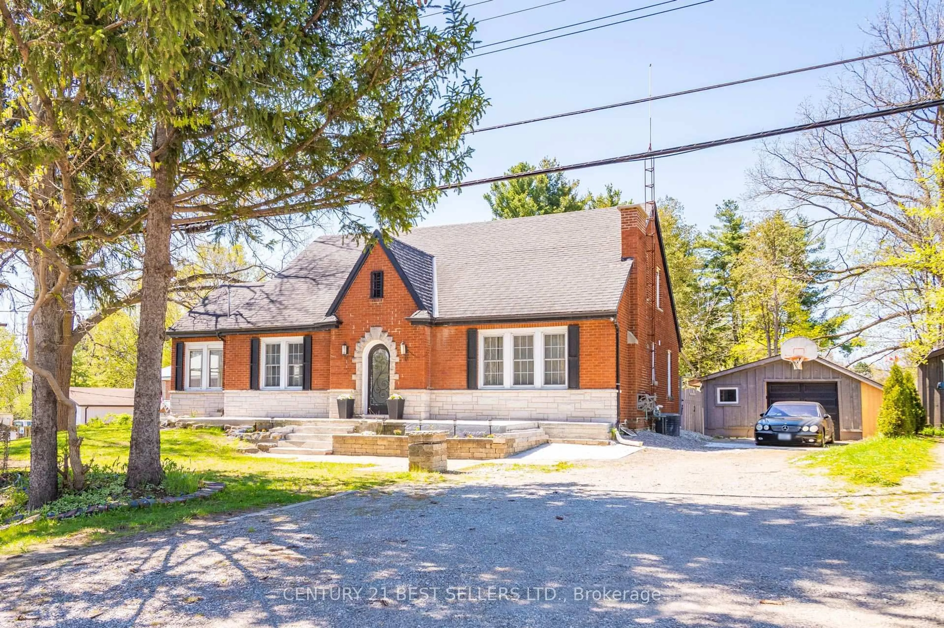 Home with brick exterior material, street for 933 Highway 6 N/A, Hamilton Ontario L8N 2Z7