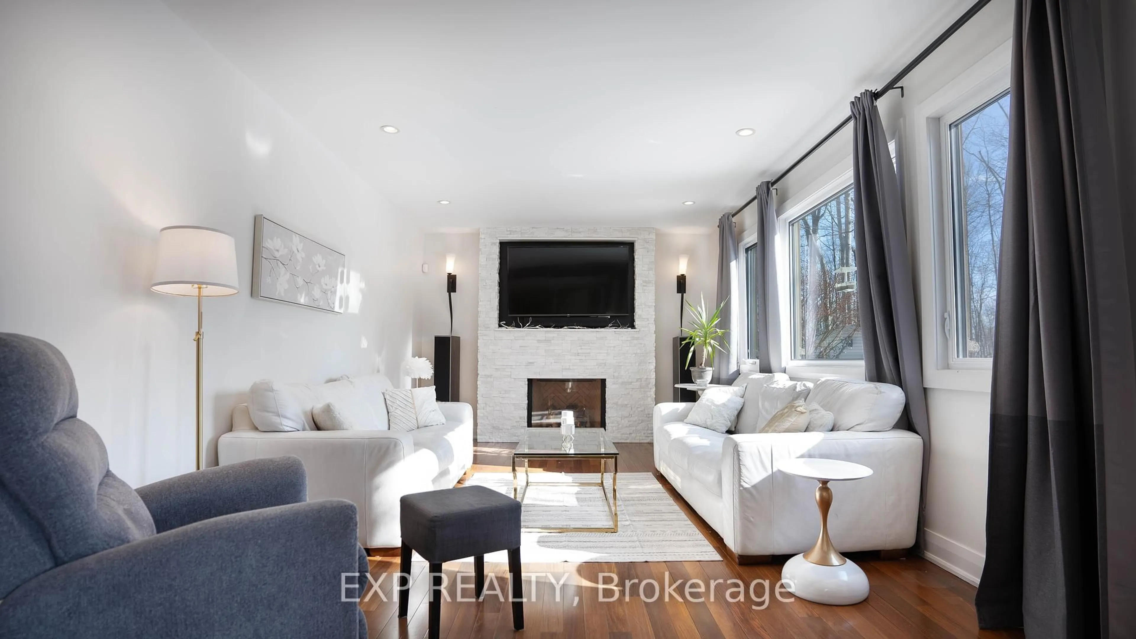Living room with furniture, unknown for 17 Chesswood Crt, Ottawa Ontario K2E 7E3