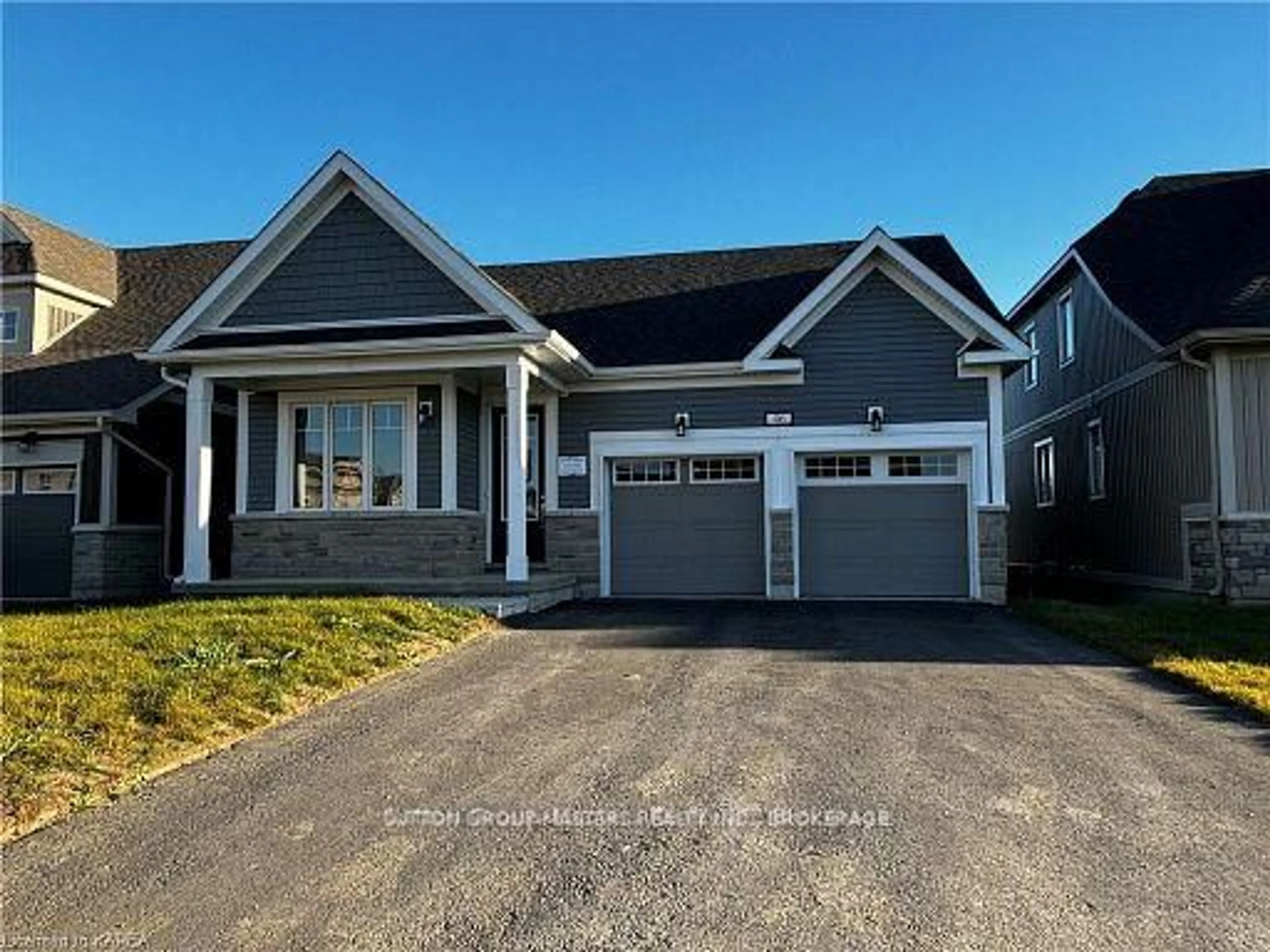 Home with vinyl exterior material, street for 46 Oakmont Dr, Bath Ontario K0H 1G0