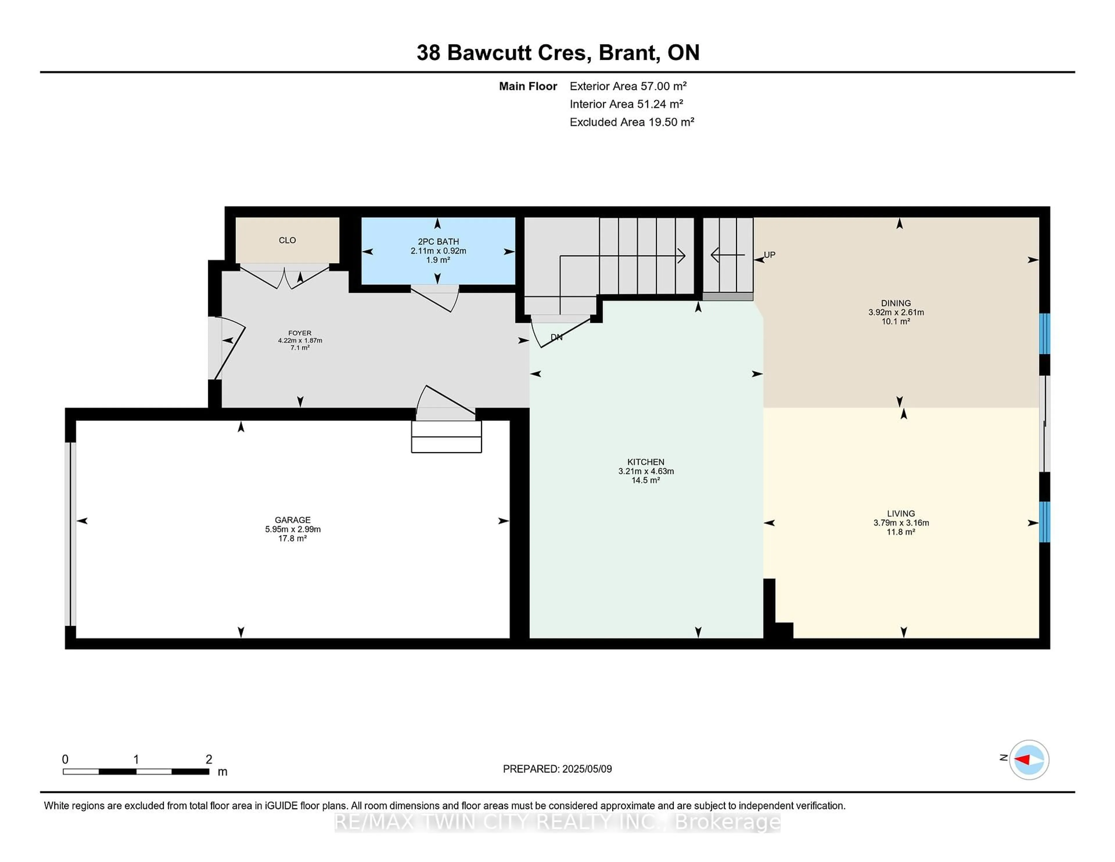Floor plan for 38 Bawcutt Cres, Brant Ontario N3L 0G6