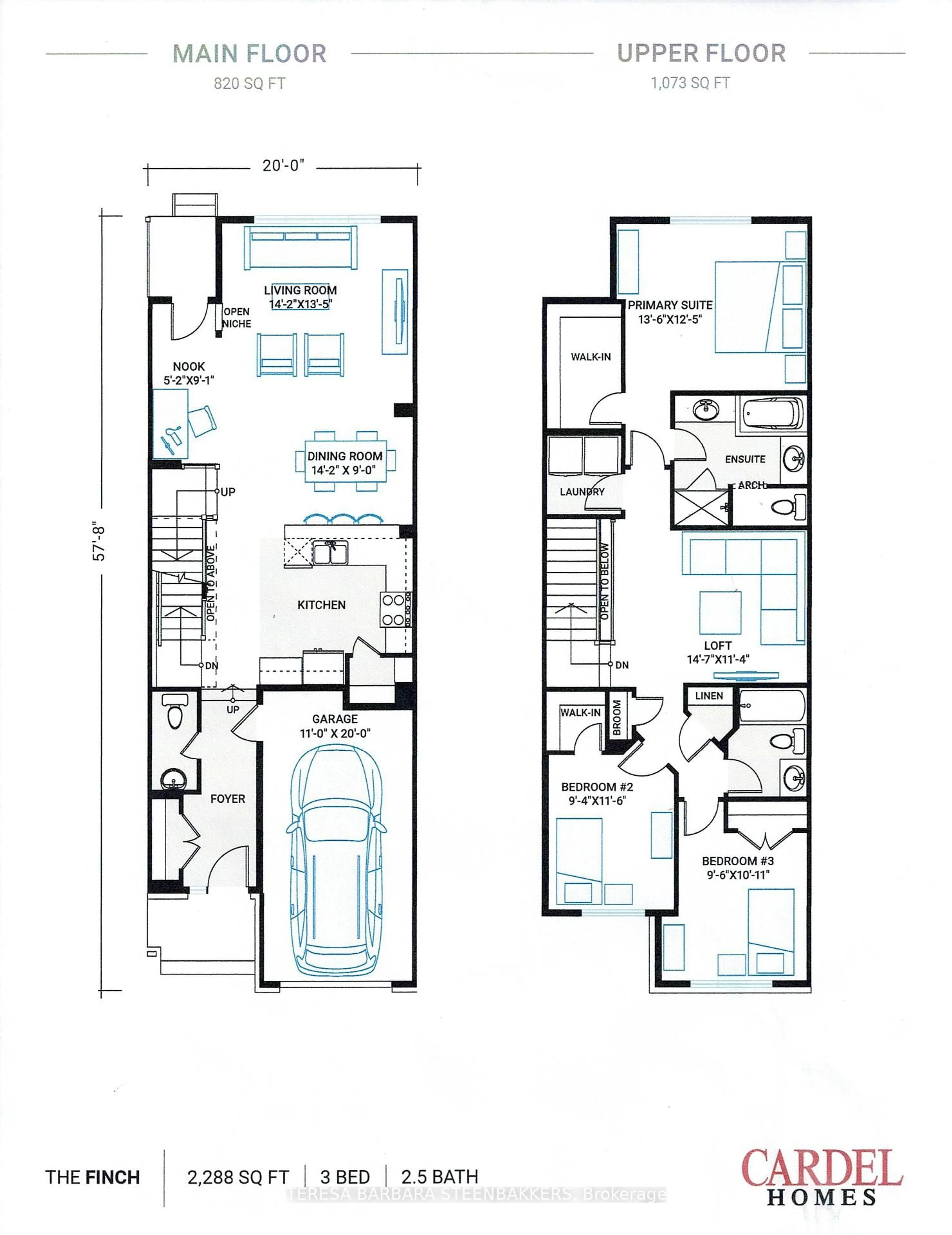 Floor plan for 174 Tapadero Ave, Stittsville Ontario K2V 0N9