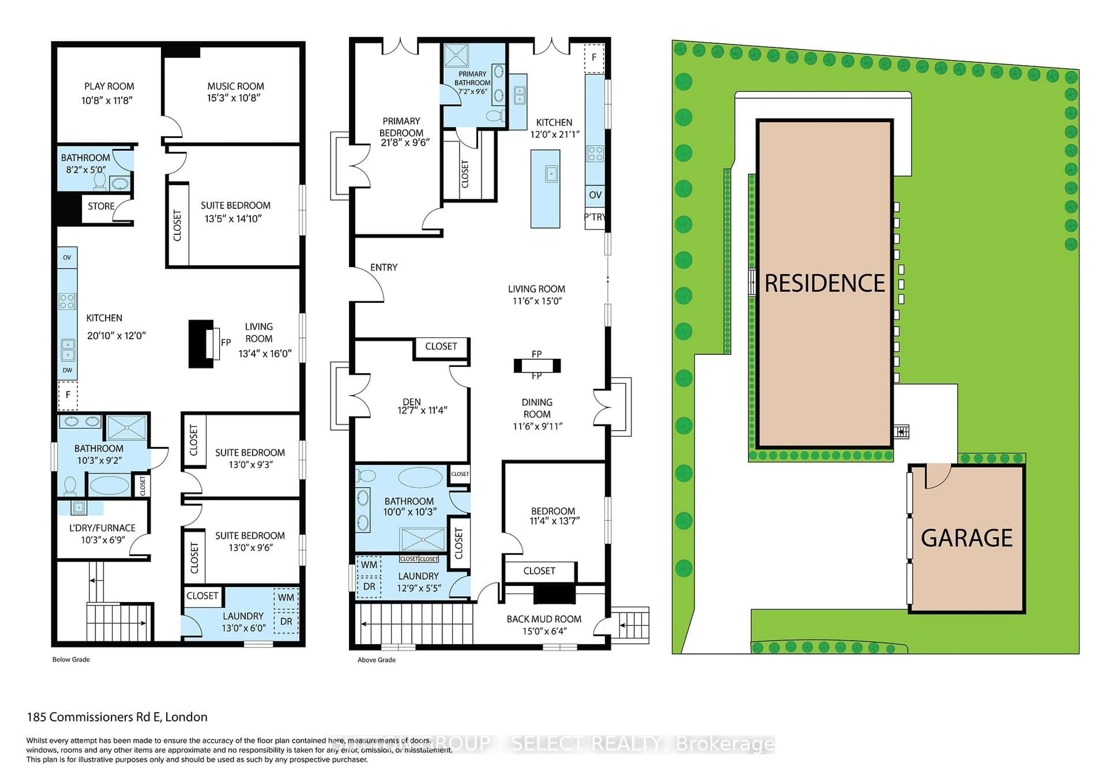 Floor plan for 185 Commissioners Rd, London South Ontario N6C 2S9