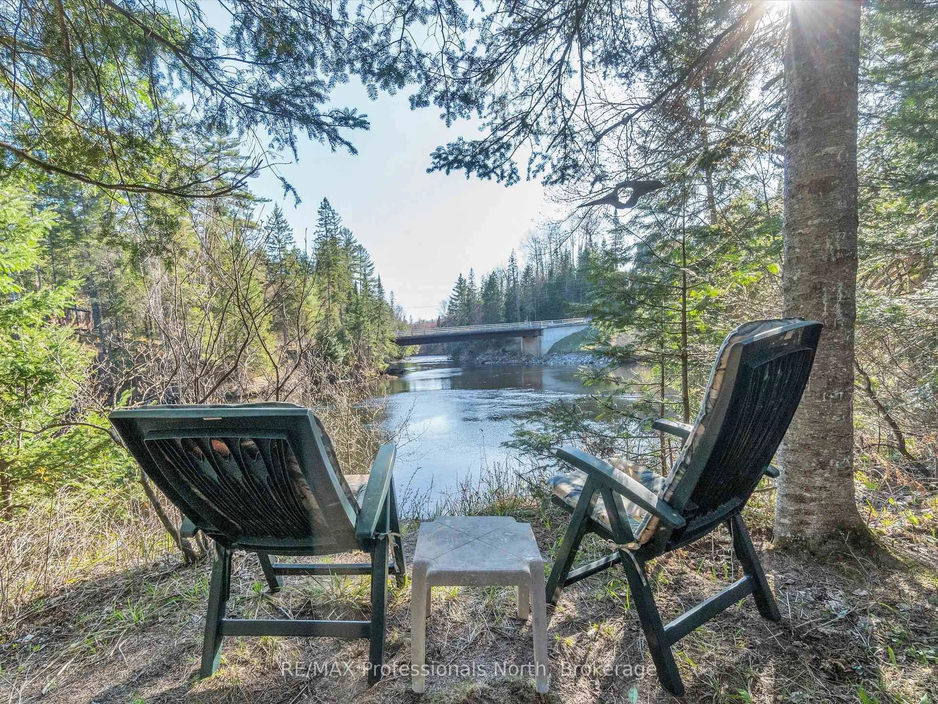 Patio, water/lake/river/ocean view for 1273 Williamsport Rd, Huntsville Ontario P1H 2J4