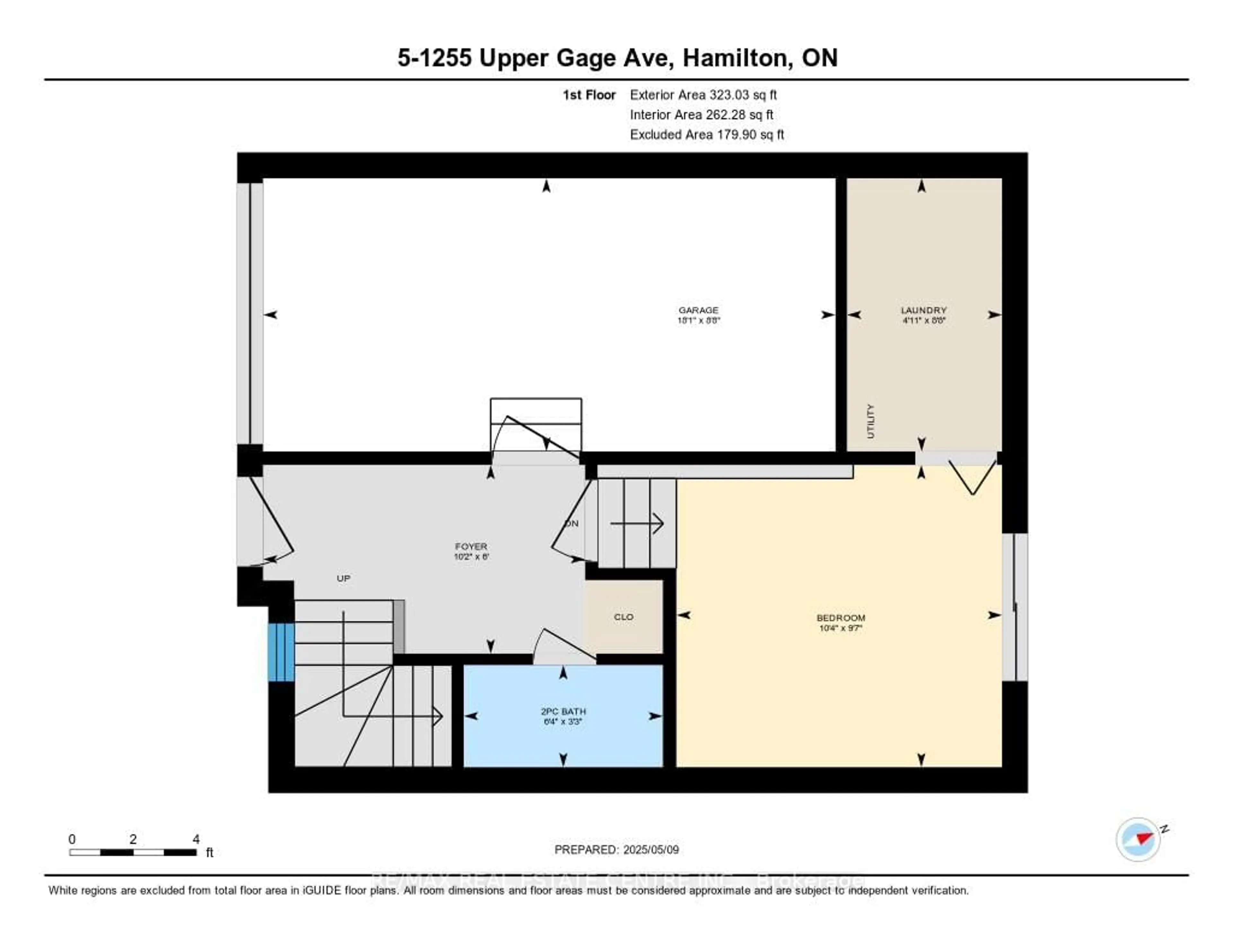 Floor plan for 1255 Upper Gage Ave #5, Hamilton Ontario L8W 3C7