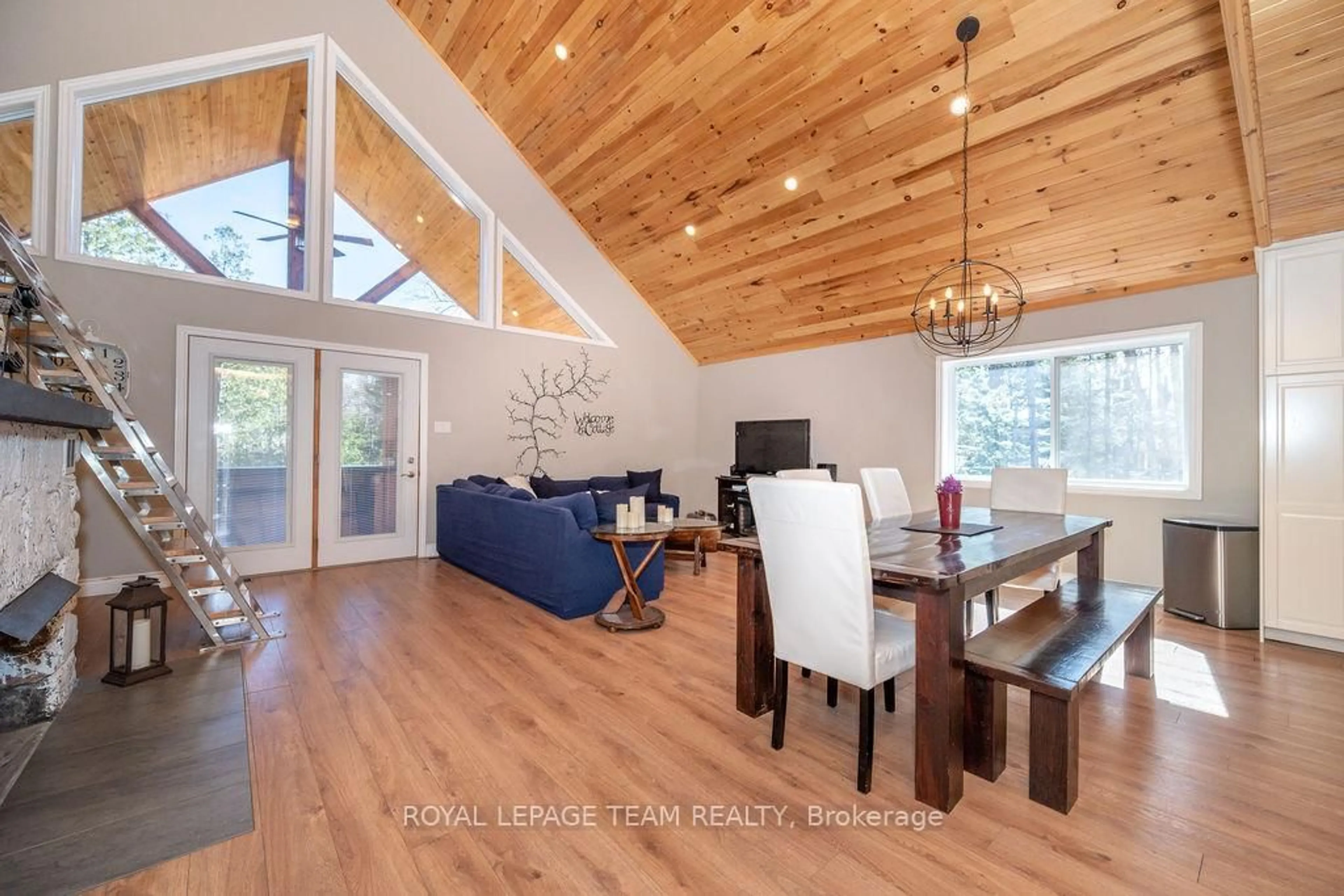 Dining room, wood/laminate floor for 664 Ohio Rd, Combermere Ontario K0J 1L0