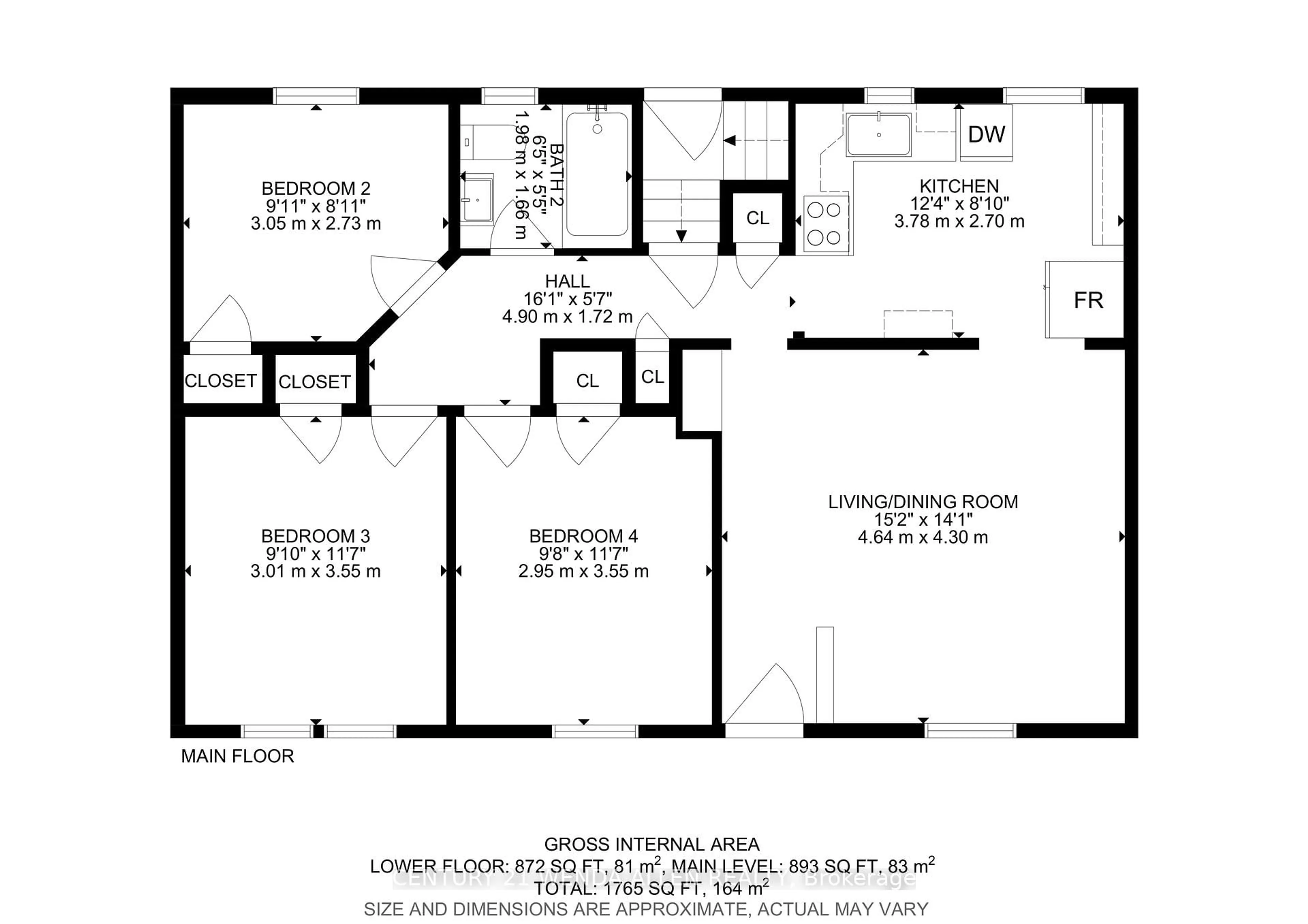Floor plan for 109 ADELAIDE St, Kawartha Lakes Ontario K9V 4L8