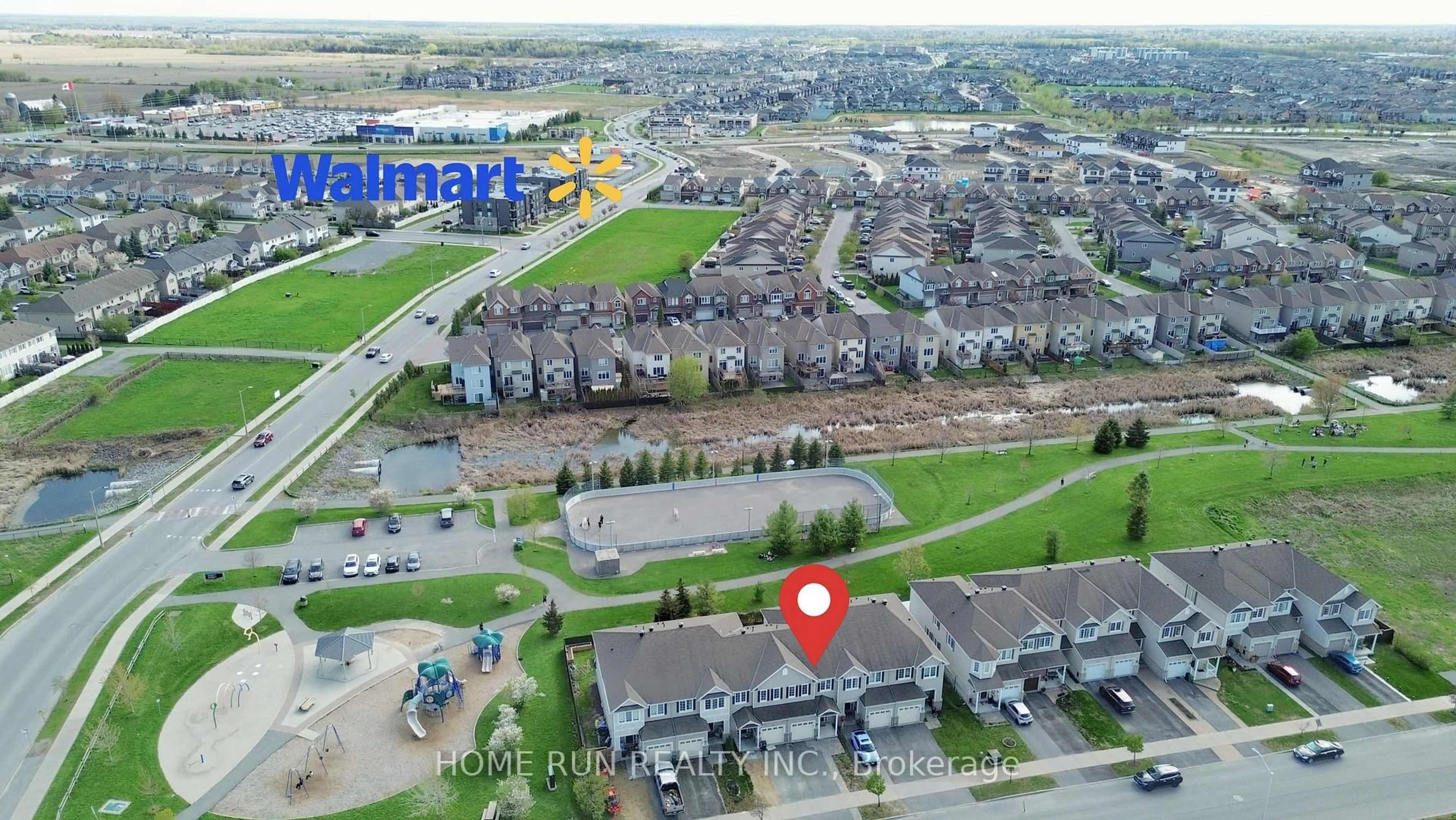 A pic from outside/outdoor area/front of a property/back of a property/a pic from drone, street for 126 Akerson Rd, Ottawa Ontario K2M 0B3