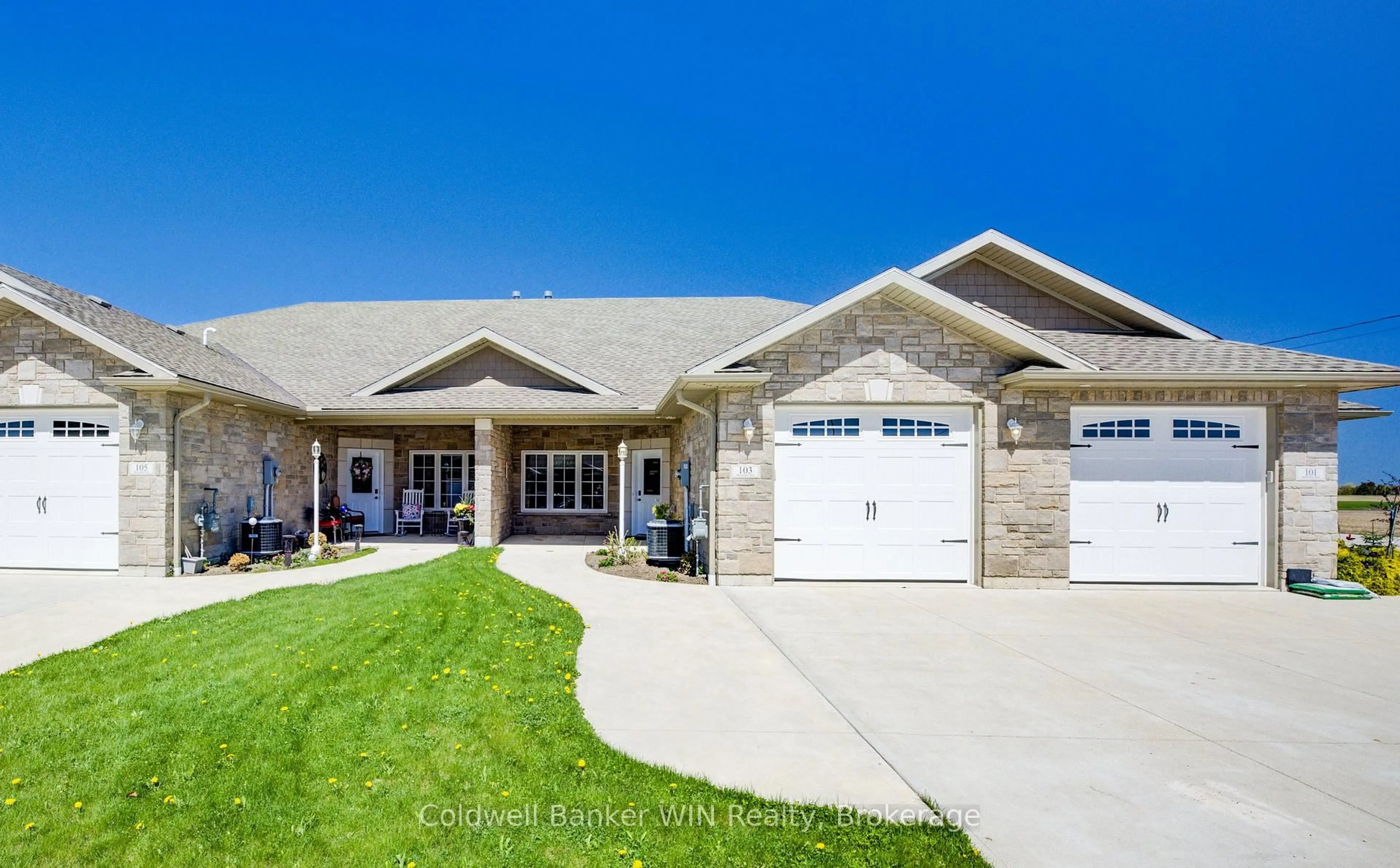 Home with vinyl exterior material, street for 103 Broomers Cres, Wellington North Ontario N0G 2L2