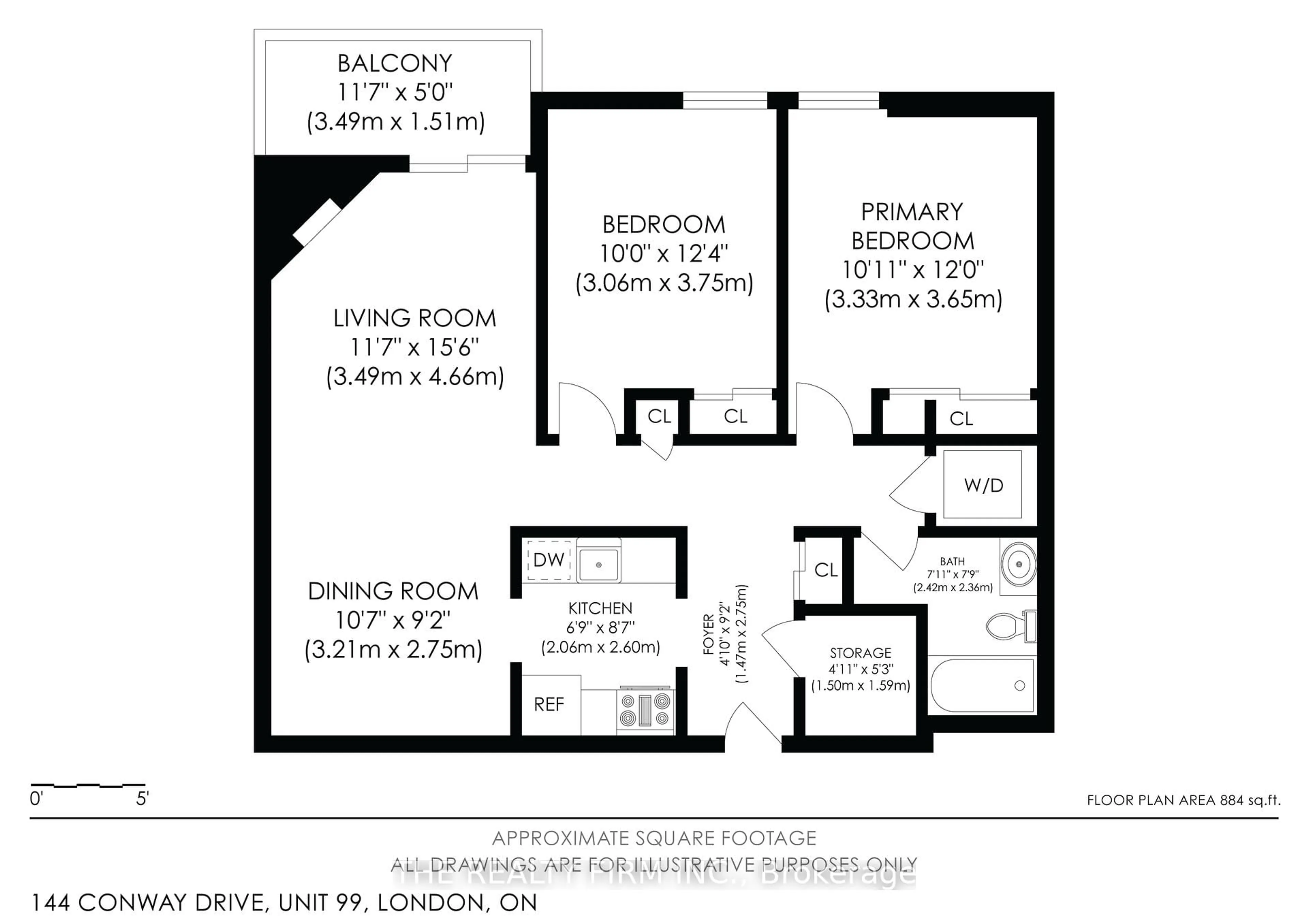 Floor plan for 144 Conway Dr #99, London South Ontario N6E 3N3
