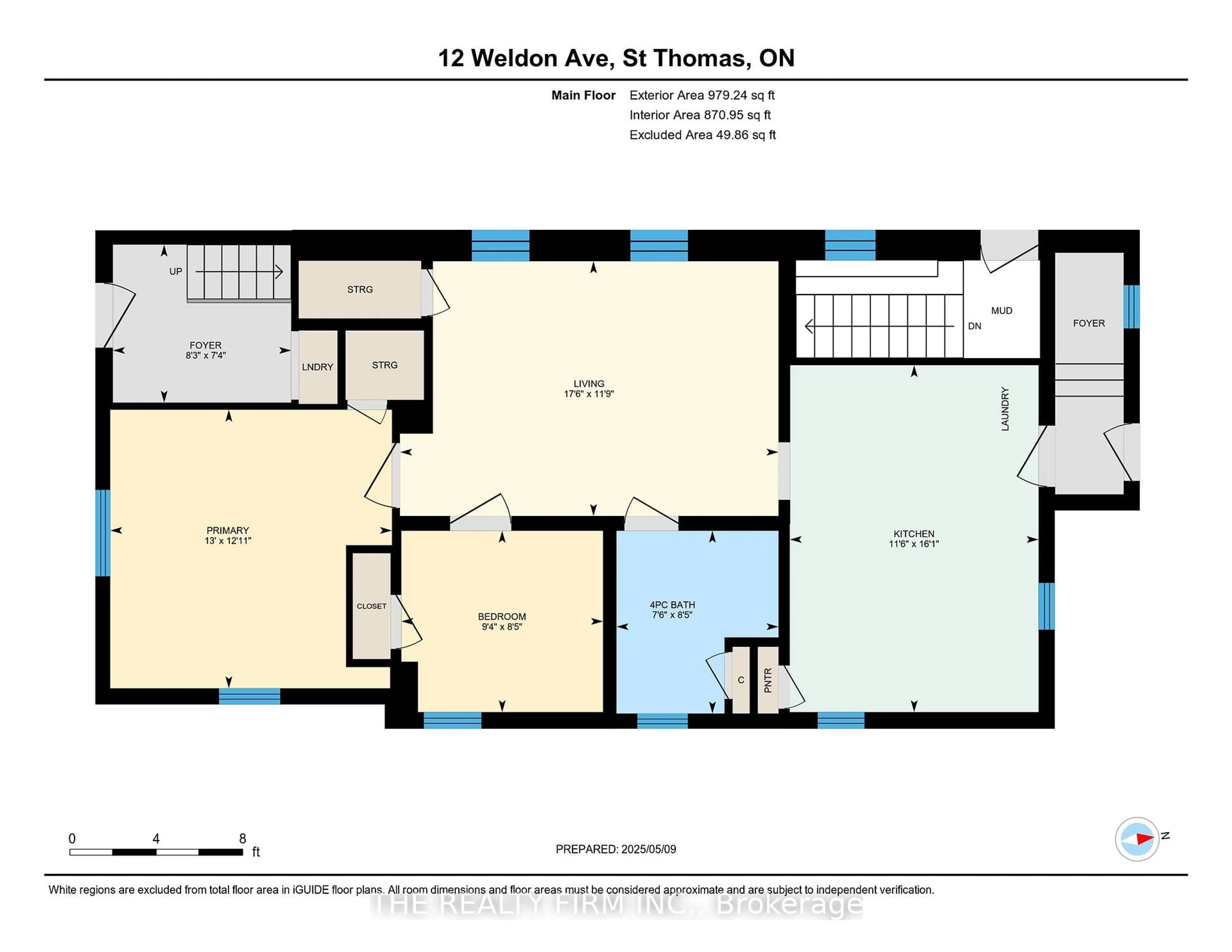 Floor plan for 12 WELDON Ave, St. Thomas Ontario N5P 1J6