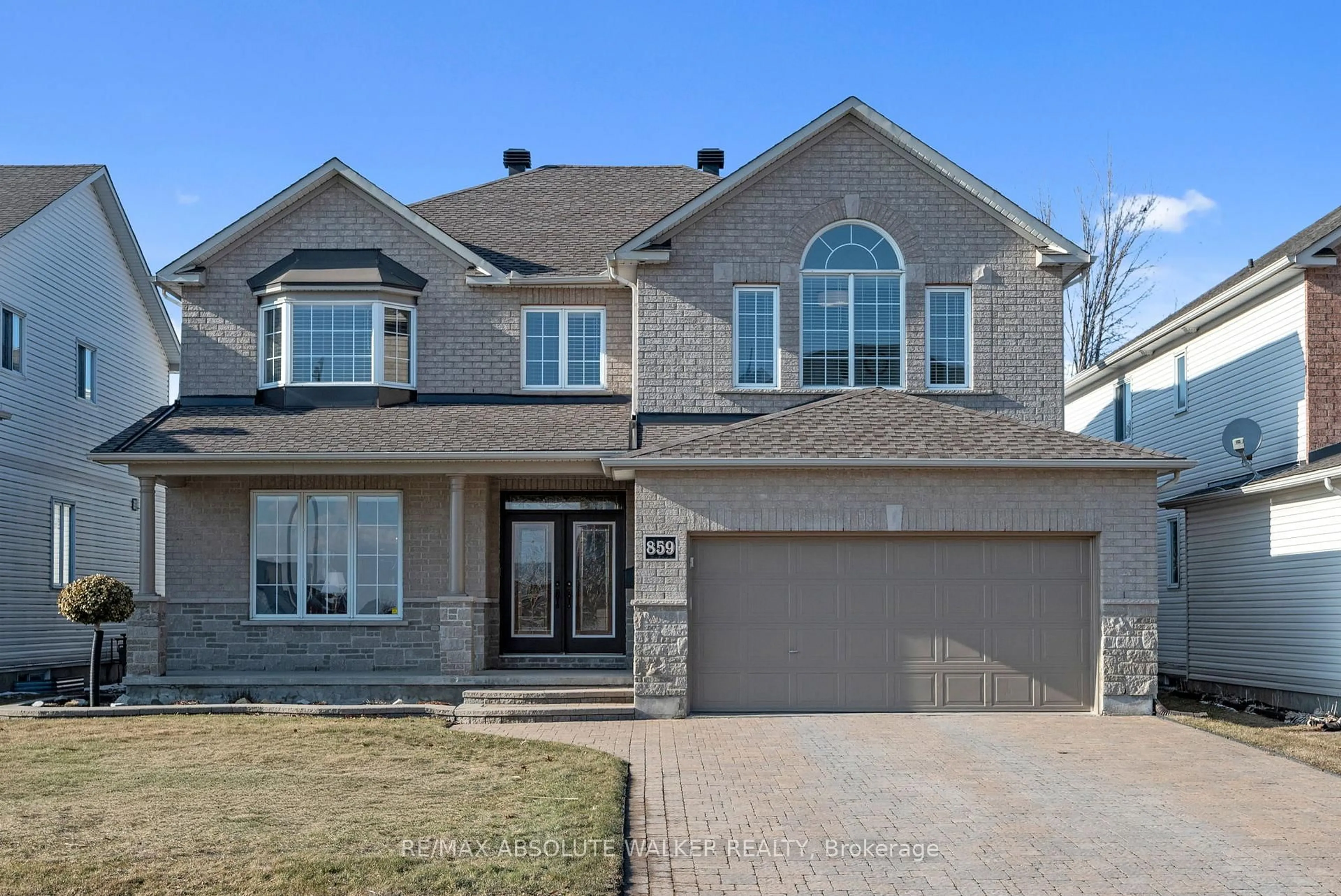 Home with brick exterior material, street for 859 Martello Dr, Ottawa Ontario K4A 4E3