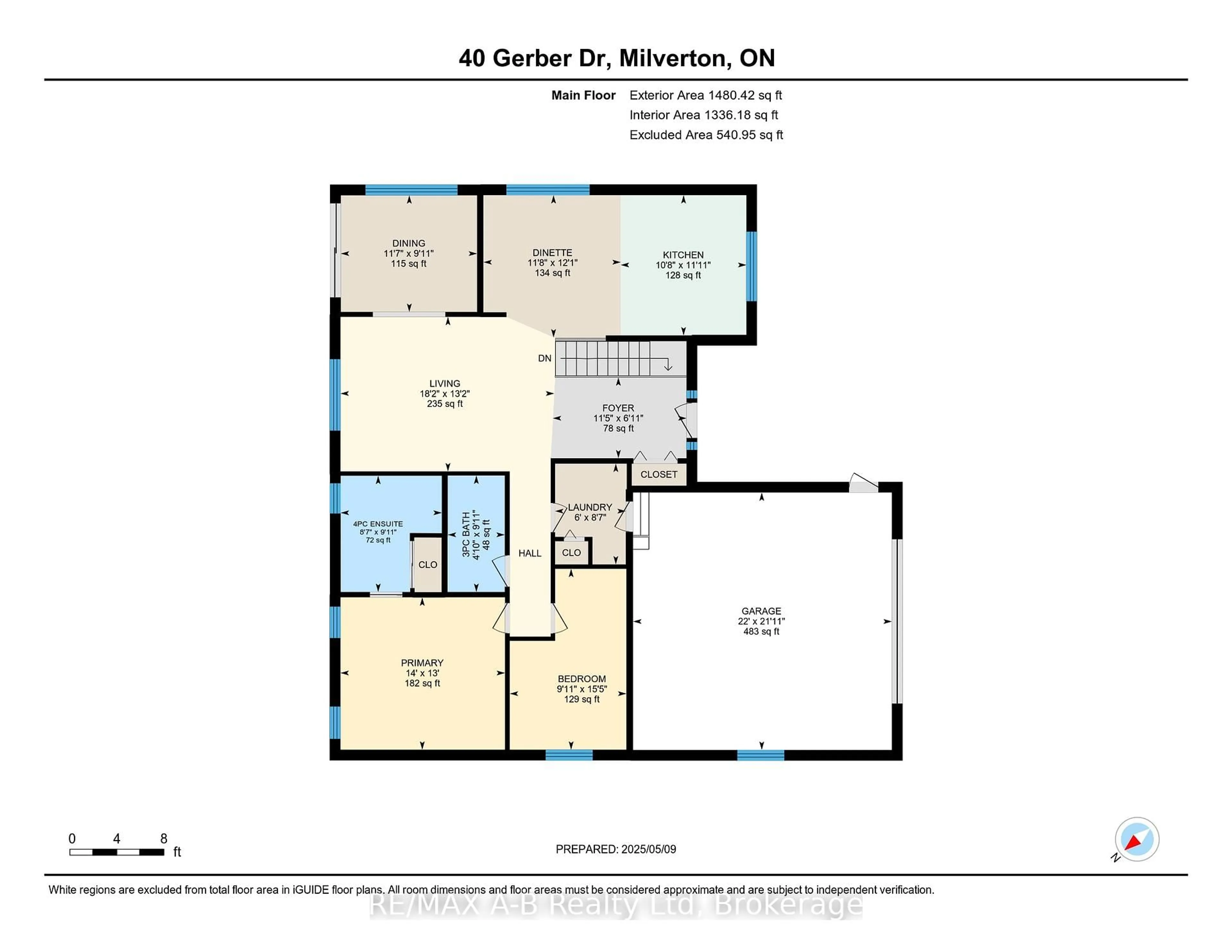 Floor plan for 40 Gerber Dr, Perth East Ontario N0K 1M0
