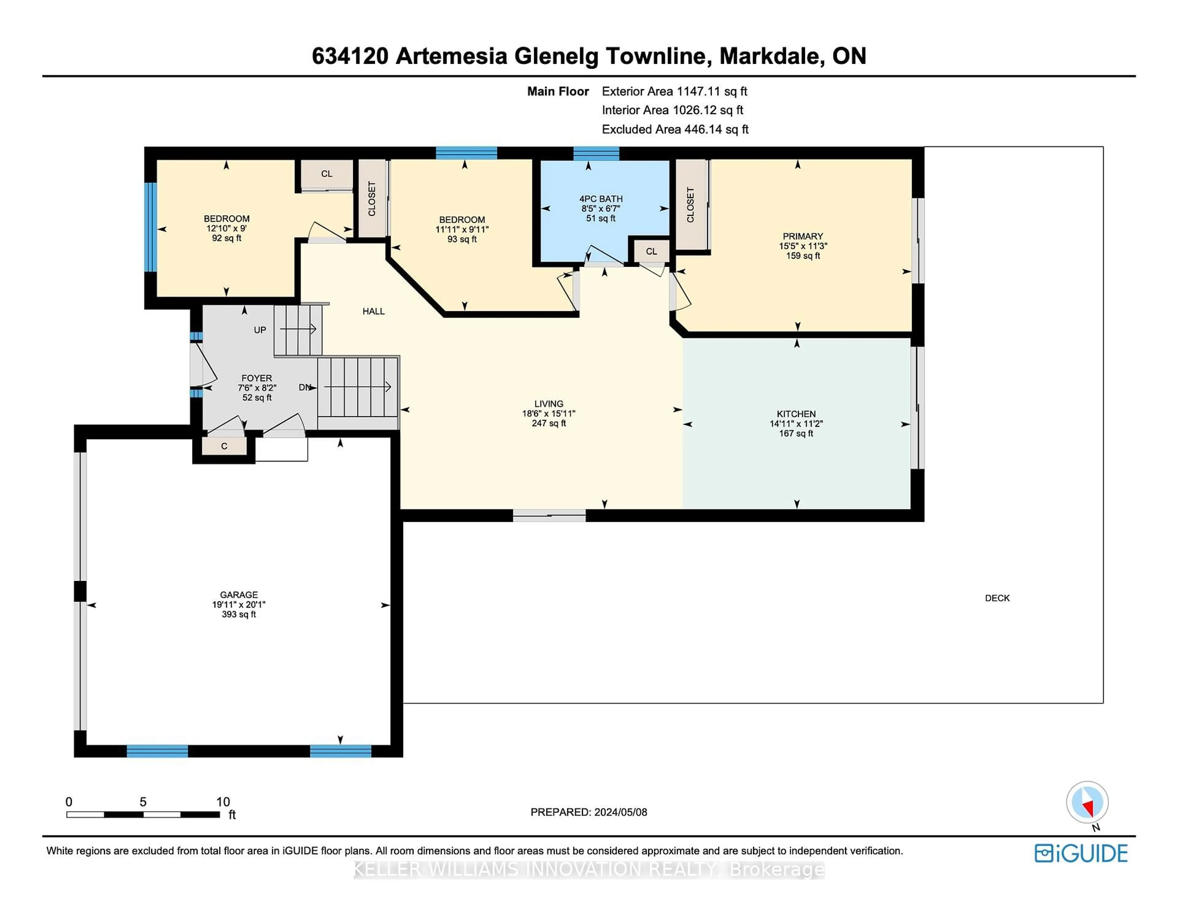 Floor plan for 634120 Artemesia-Glenelg Townline, West Grey Ontario N0C 1H0
