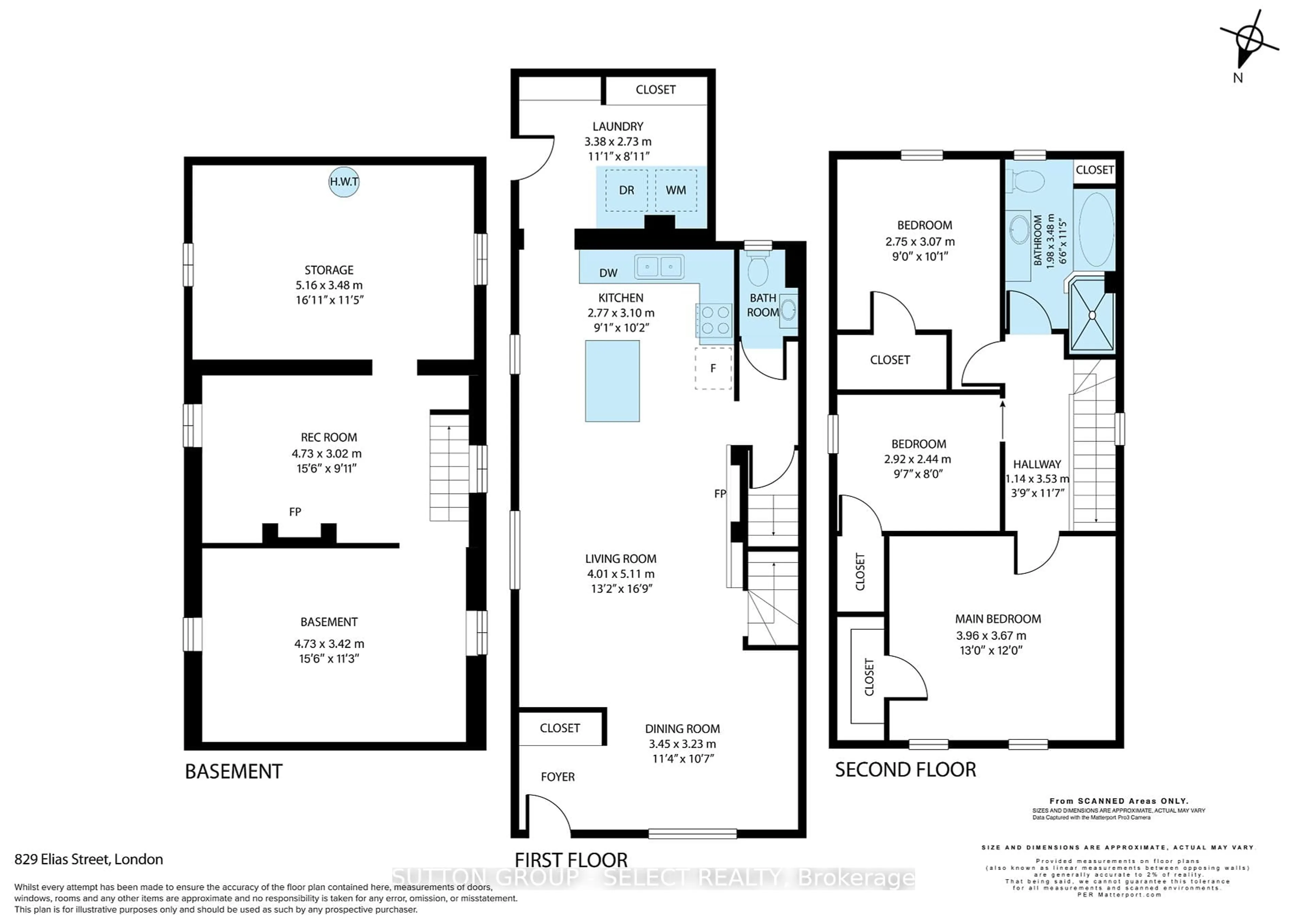 Floor plan for 829 Elias St, London East Ontario N5W 3N9