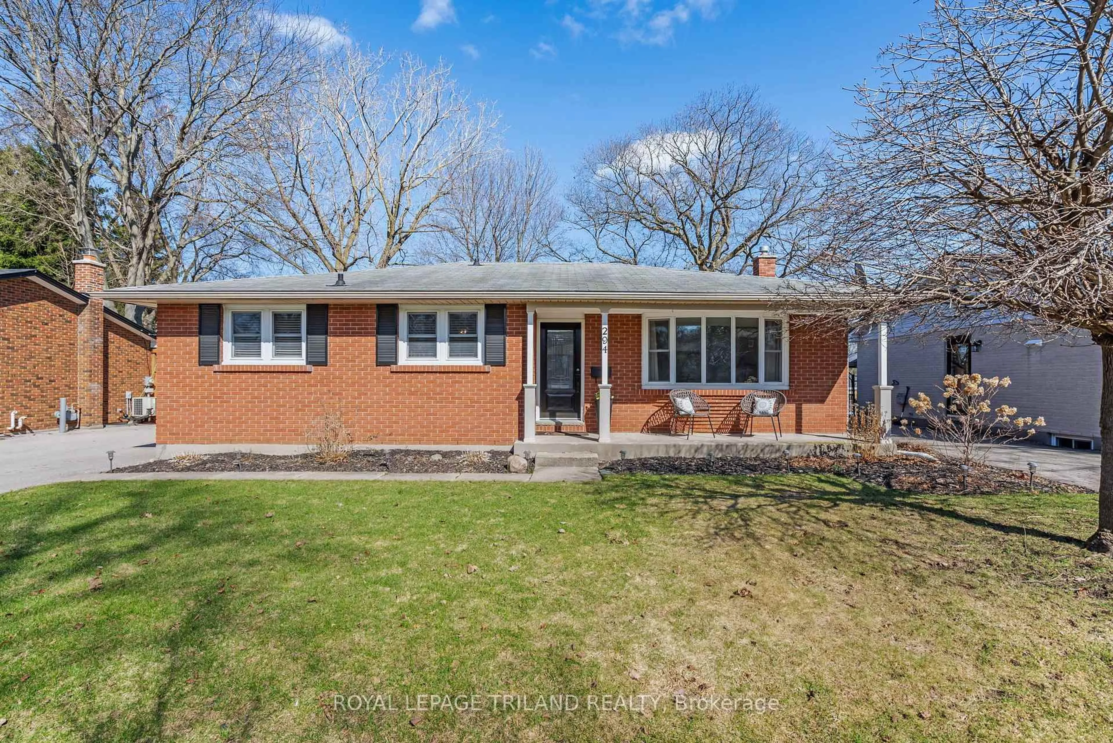 Home with brick exterior material, street for 294 Grand View Ave, London South Ontario N6K 2S9