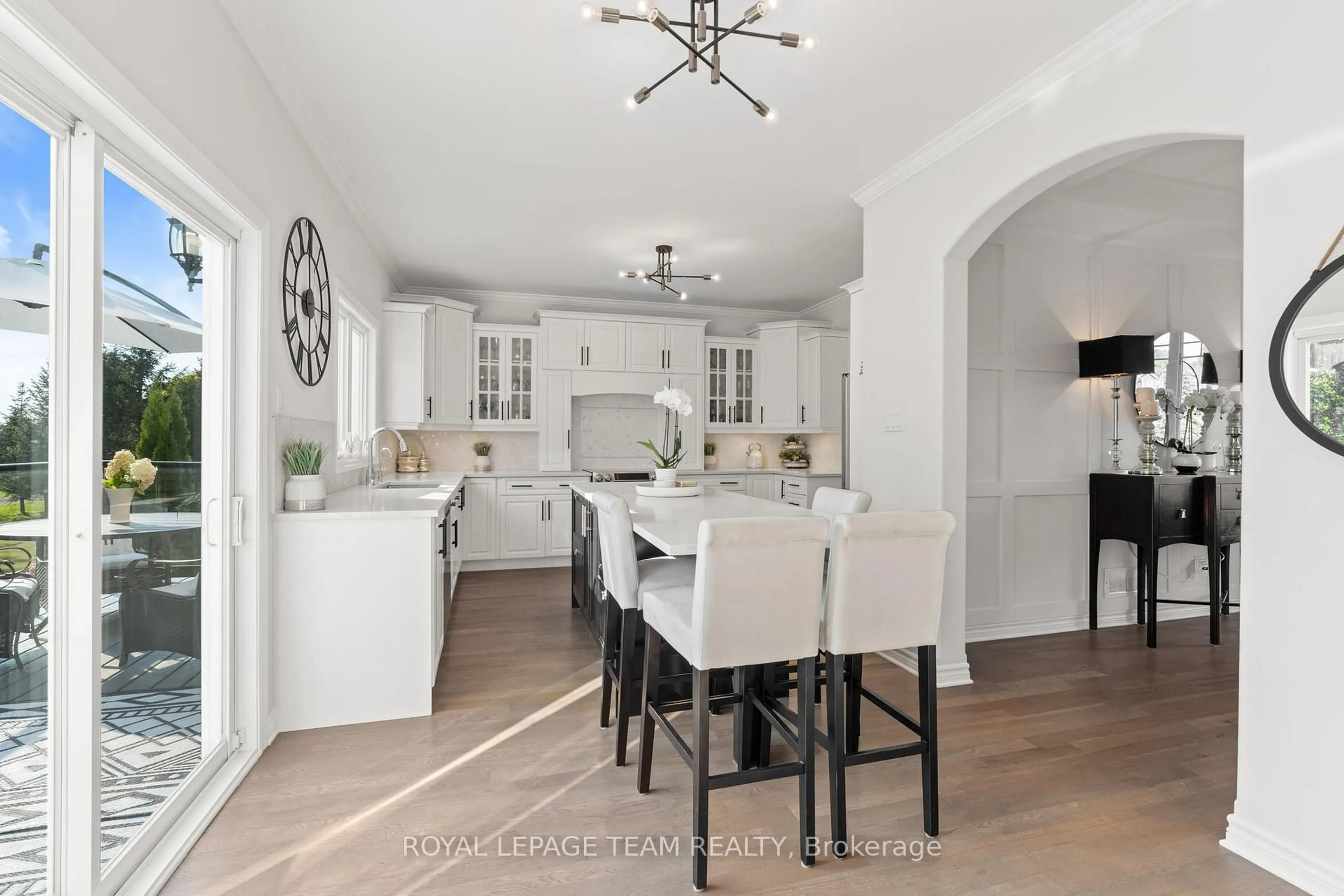 Open concept kitchen, ceramic/tile floor for 112 Lady Lochead Lane, Carp Ontario K0A 1L0